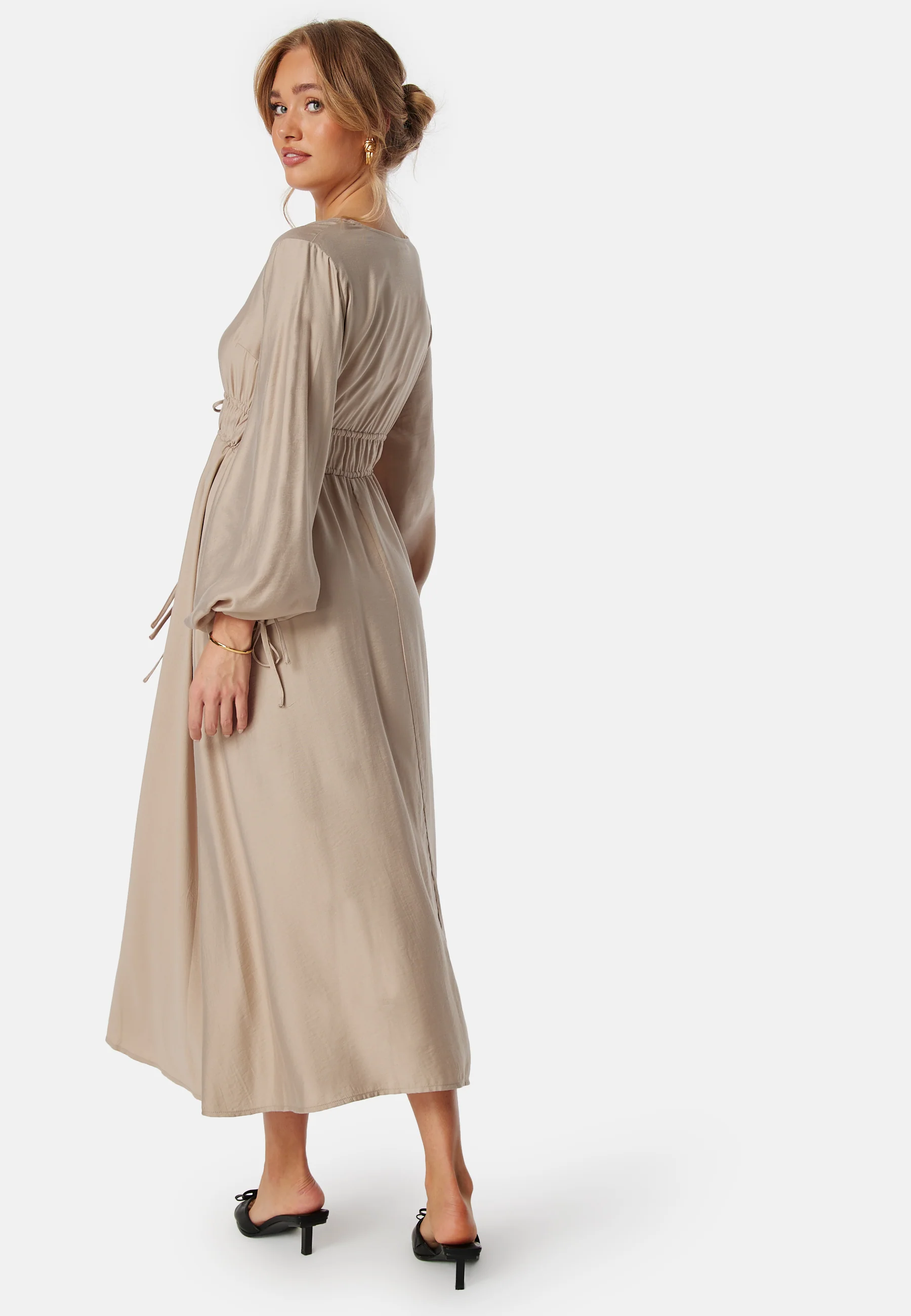 V-neck Strap L/S Dress - Image 3