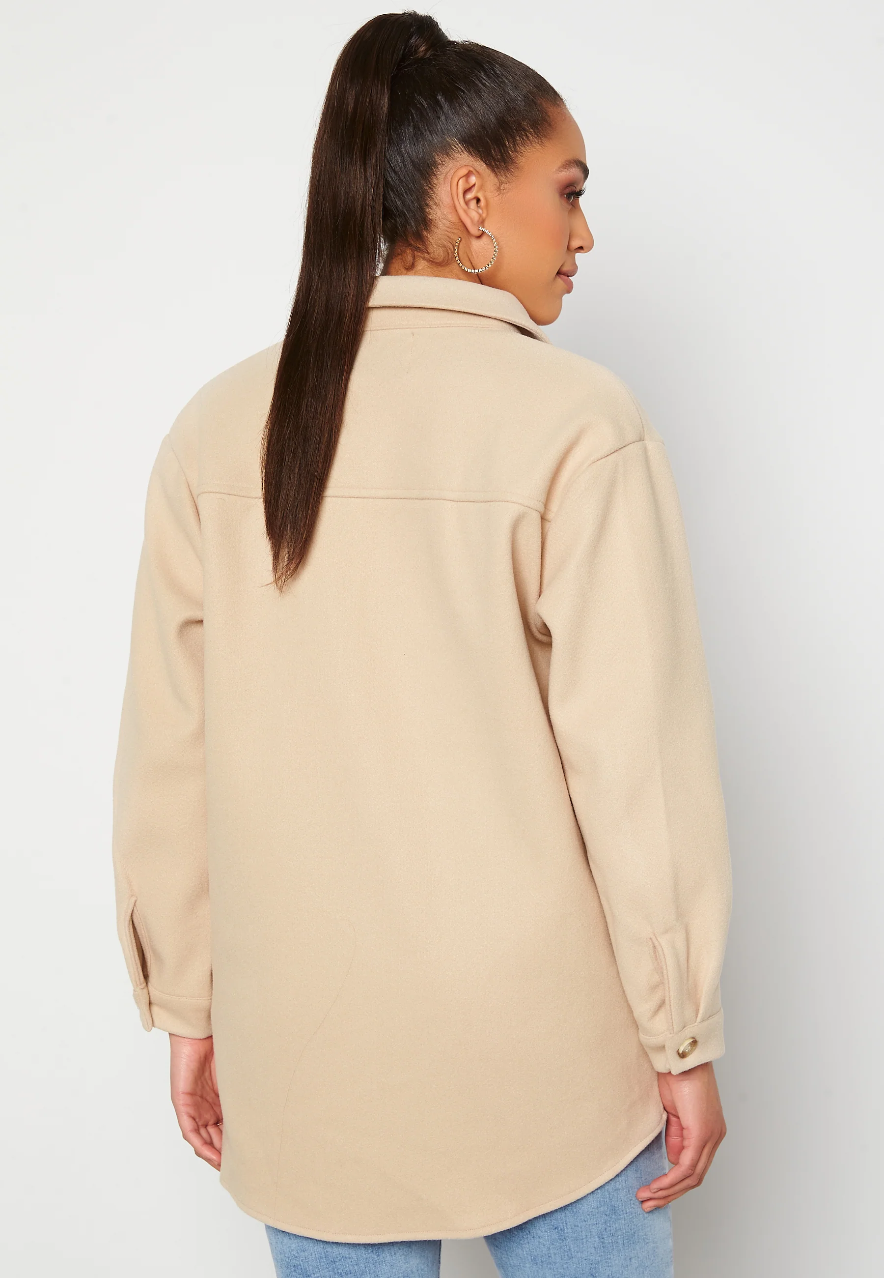 Valentina L/S Check Shacket - Image 4