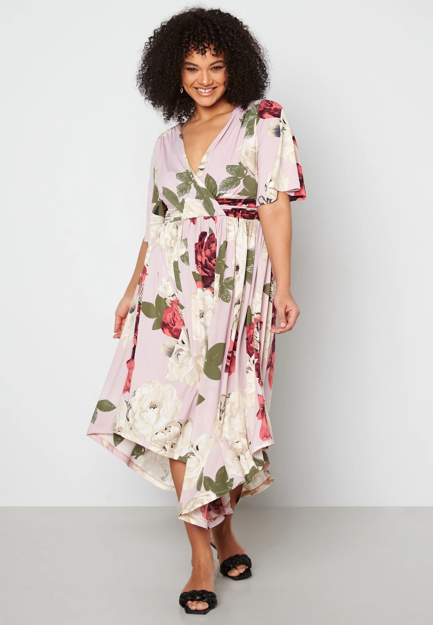Valeria Butterfly Sleeve Dress - Image 5