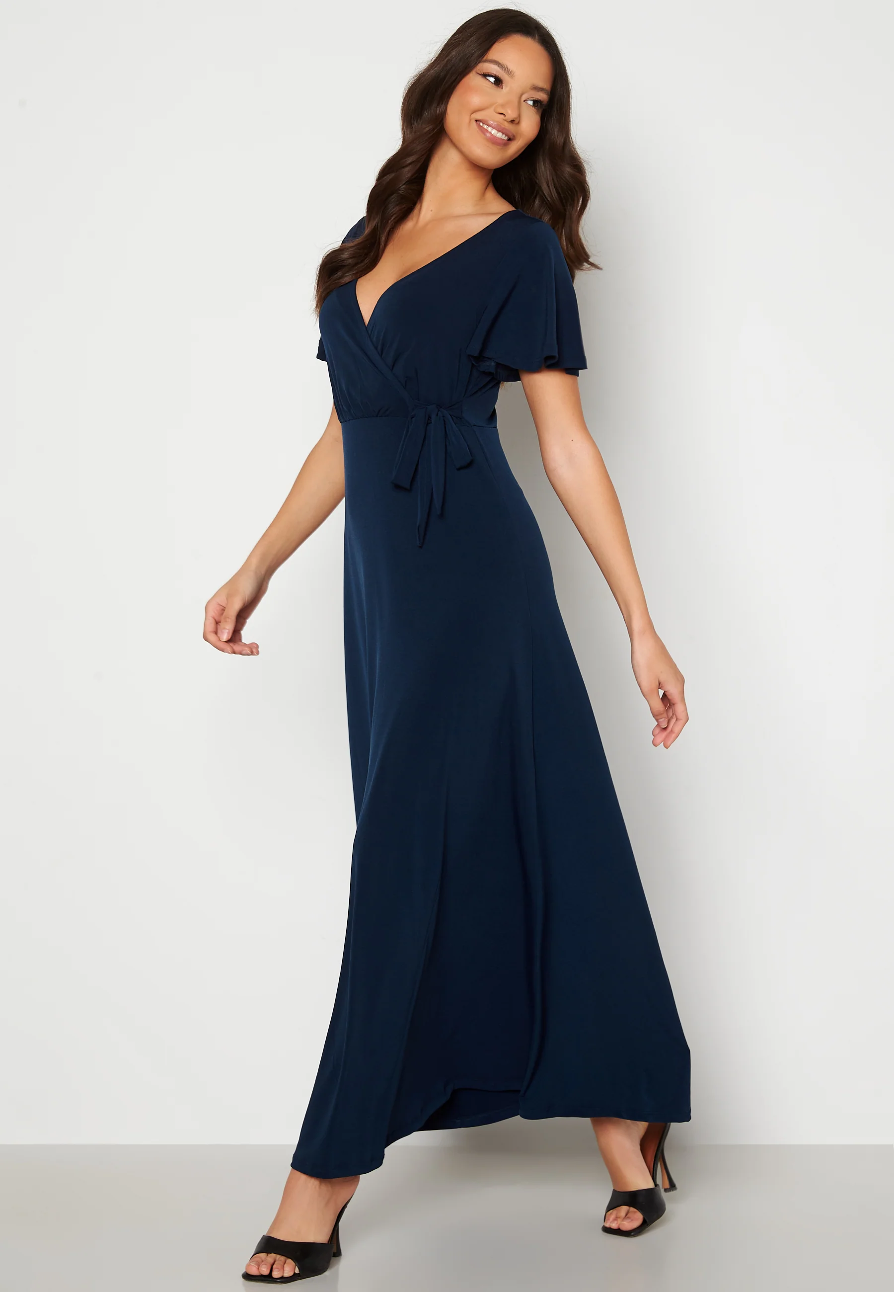 Vallea Tie S/S Ankle Dress