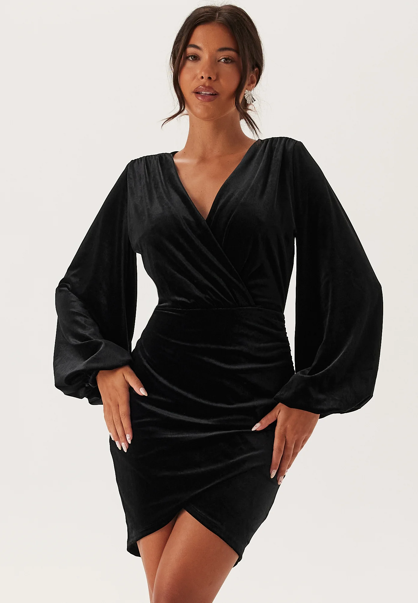 Velvet Wrap Dress - Image 2