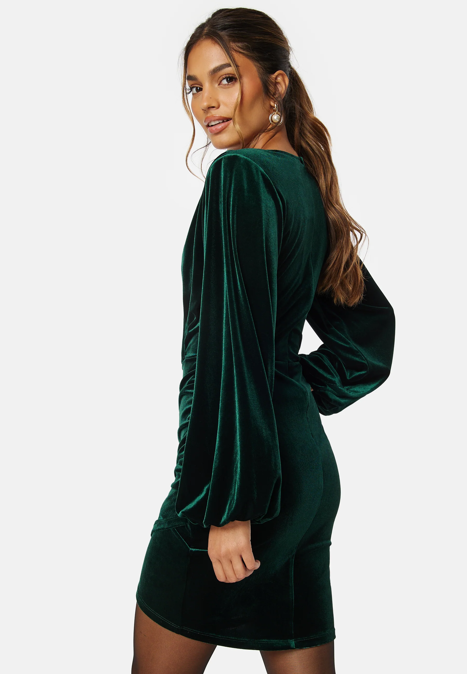 Velvet Wrap Dress - Image 2