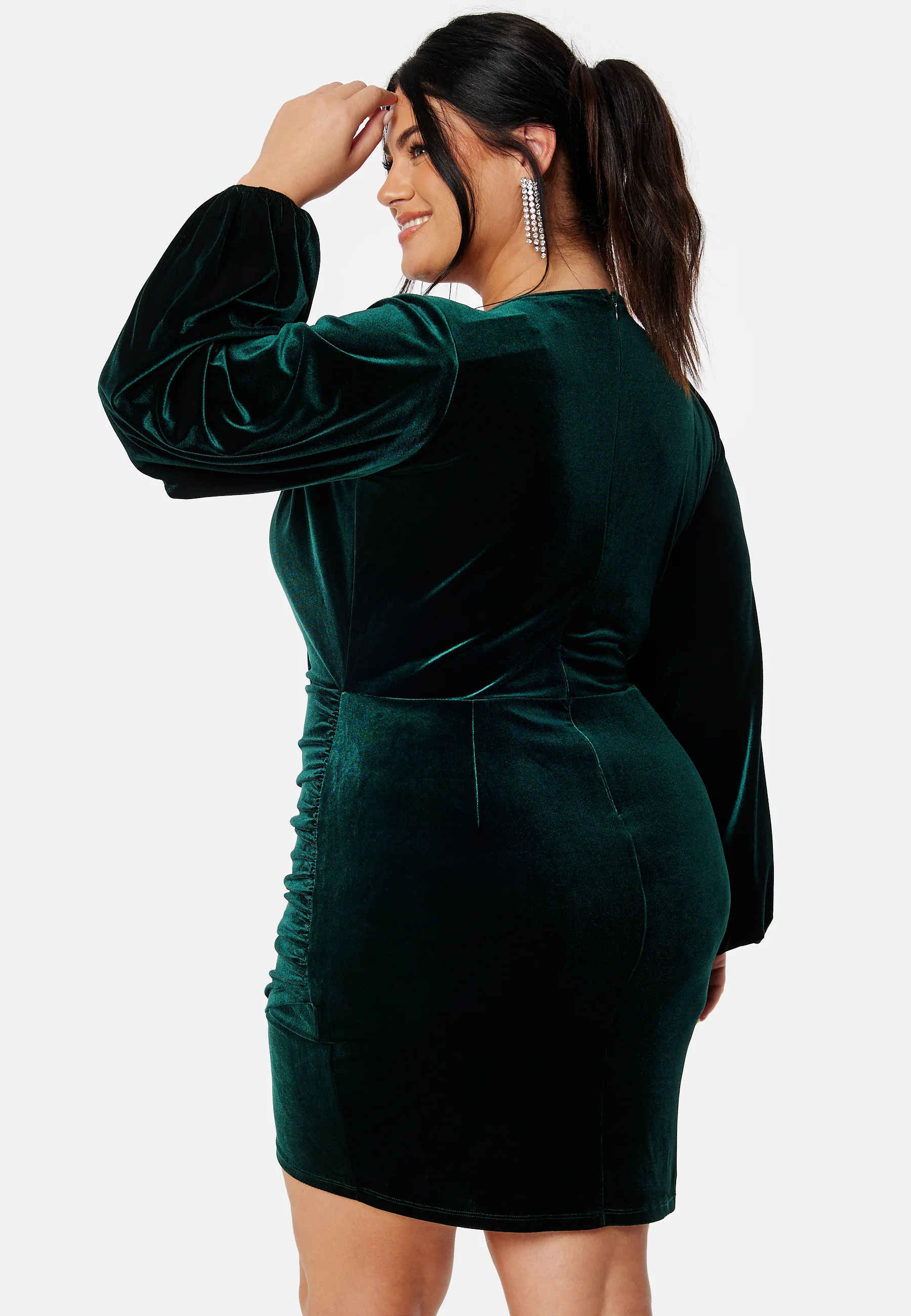Velvet Wrap Dress - Image 6