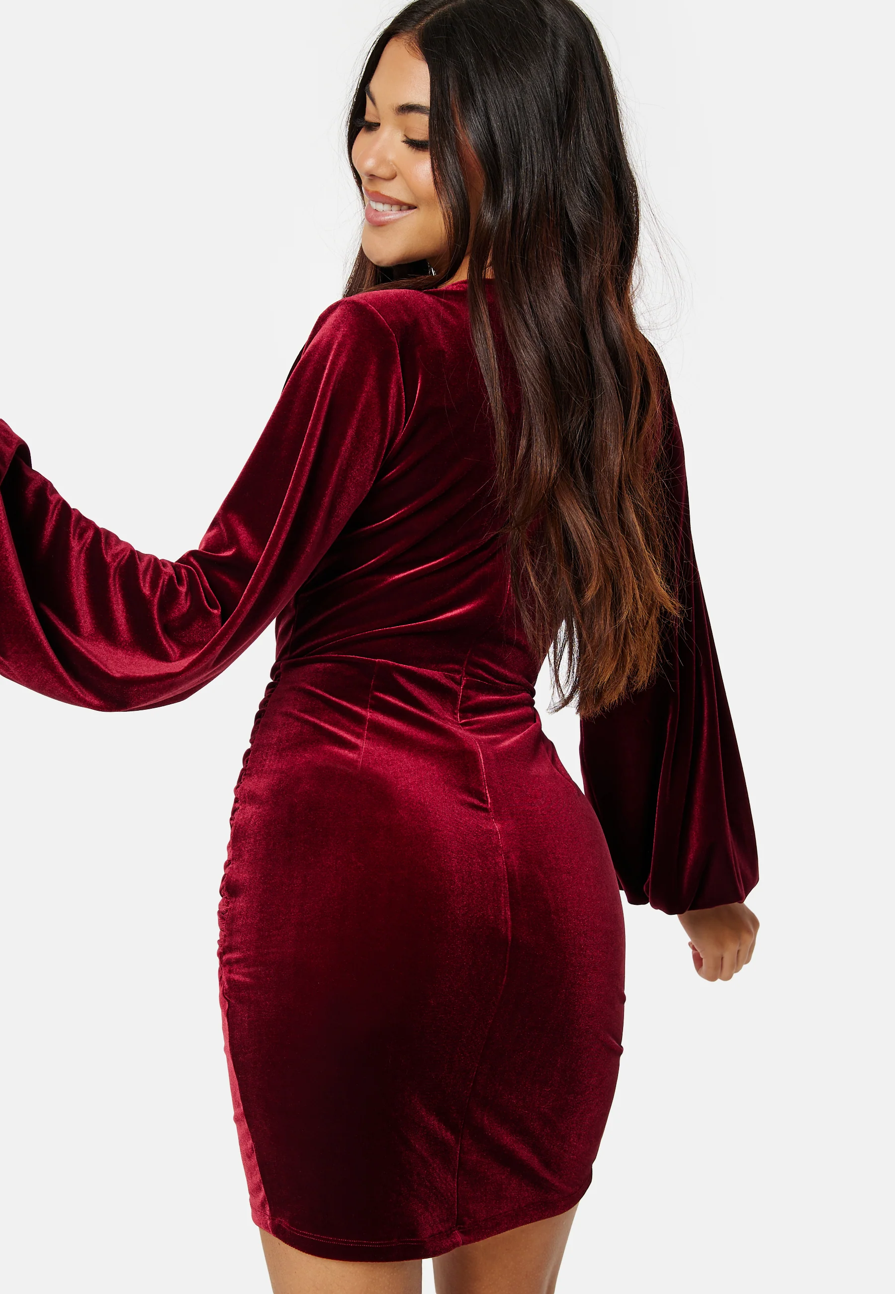Velvet Wrap Dress - Image 3