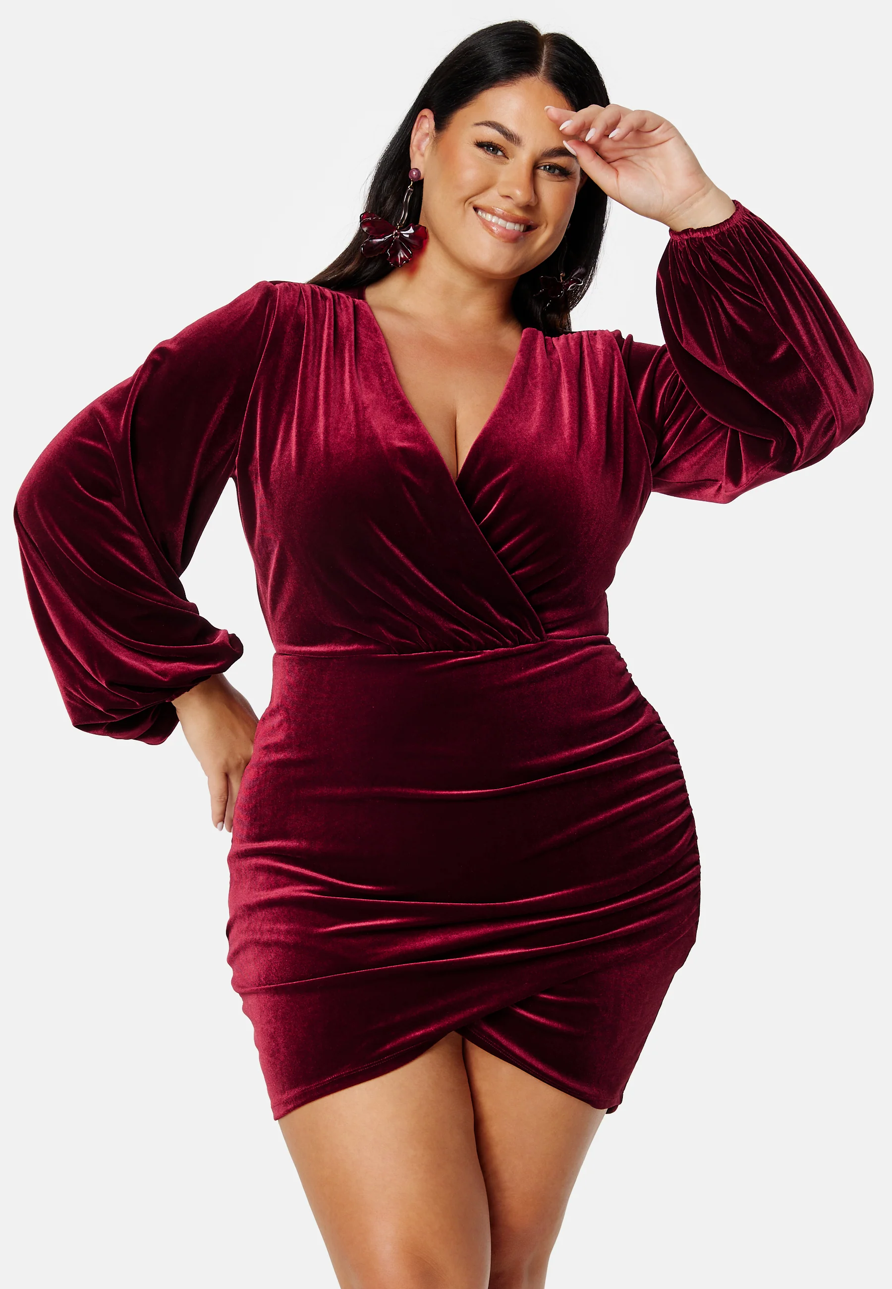 Velvet Wrap Dress - Image 5