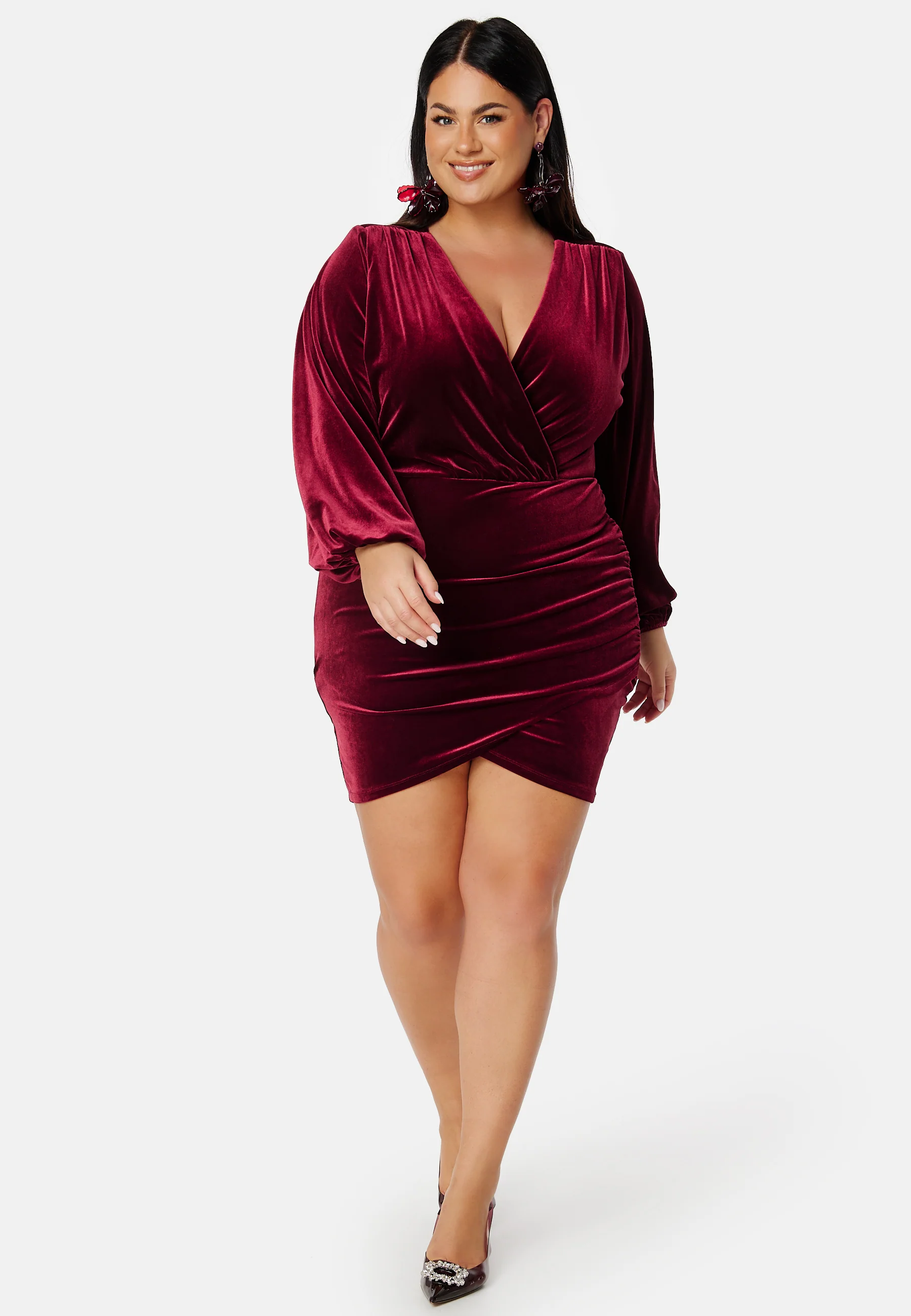 Velvet Wrap Dress - Image 6