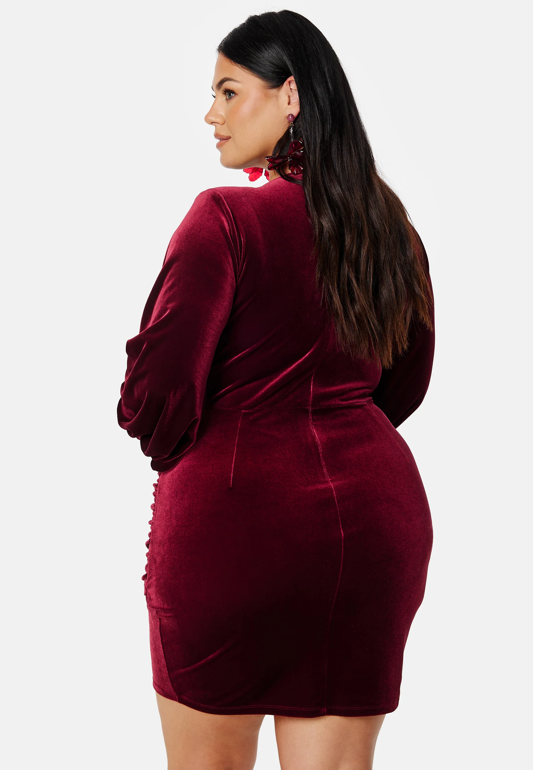 Velvet Wrap Dress - Image 7