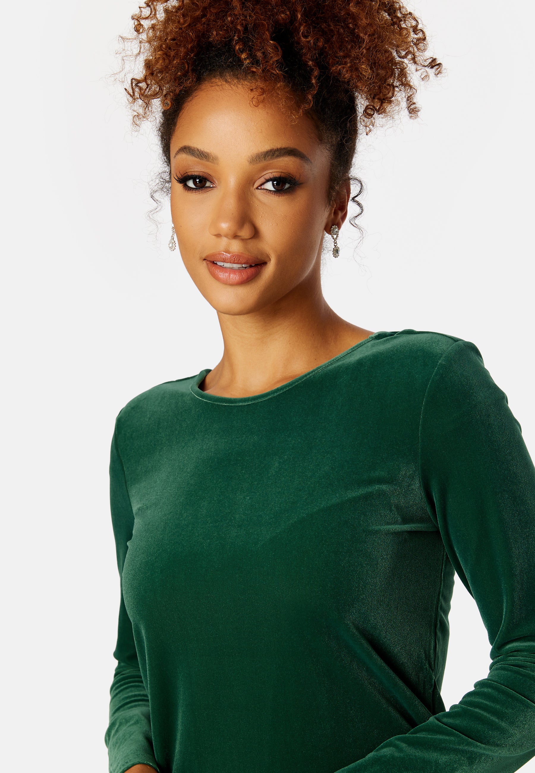 Velvo Deep Back L/S Dress - Image 4