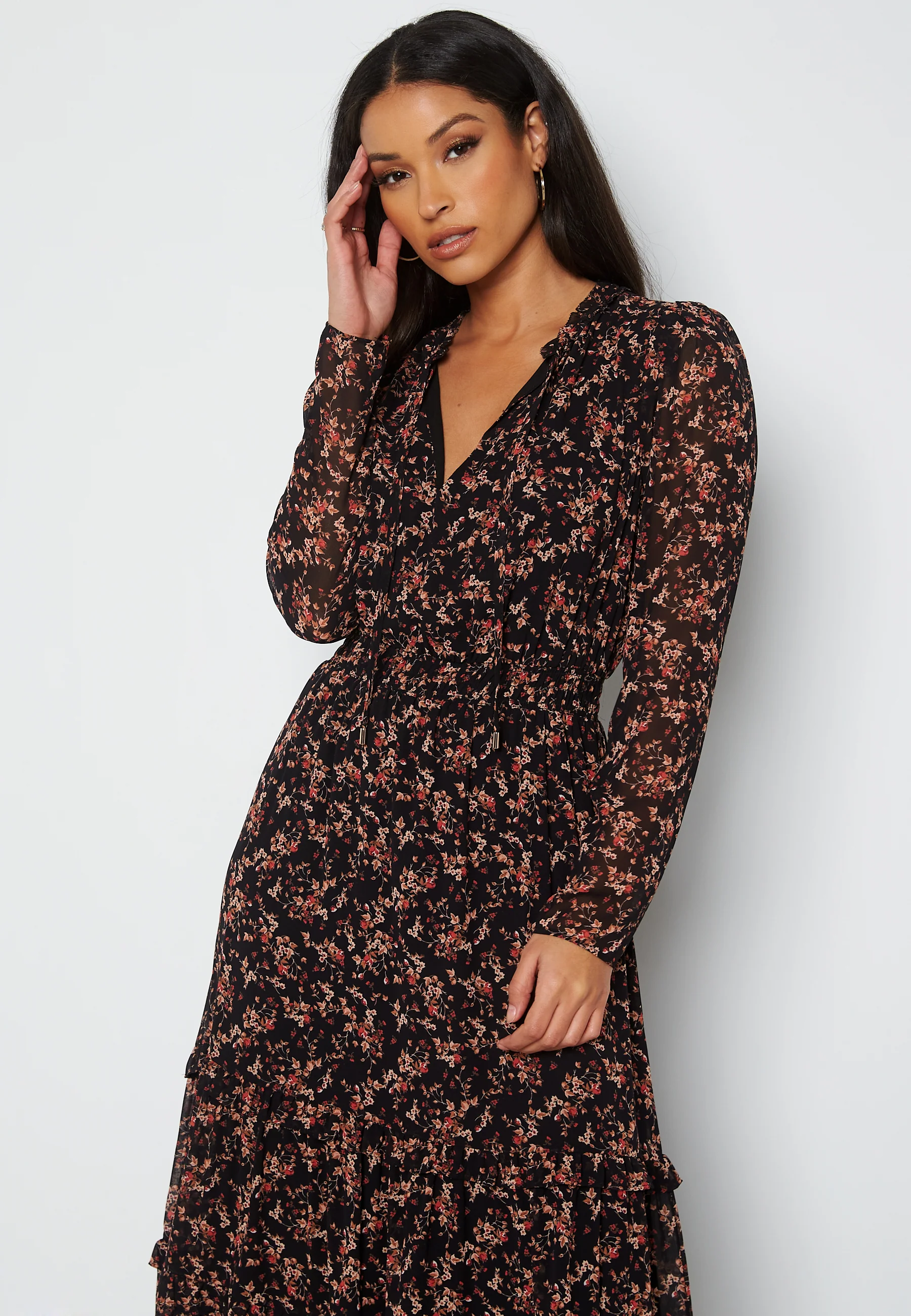 Vera Tiered Midi Dress - Image 3
