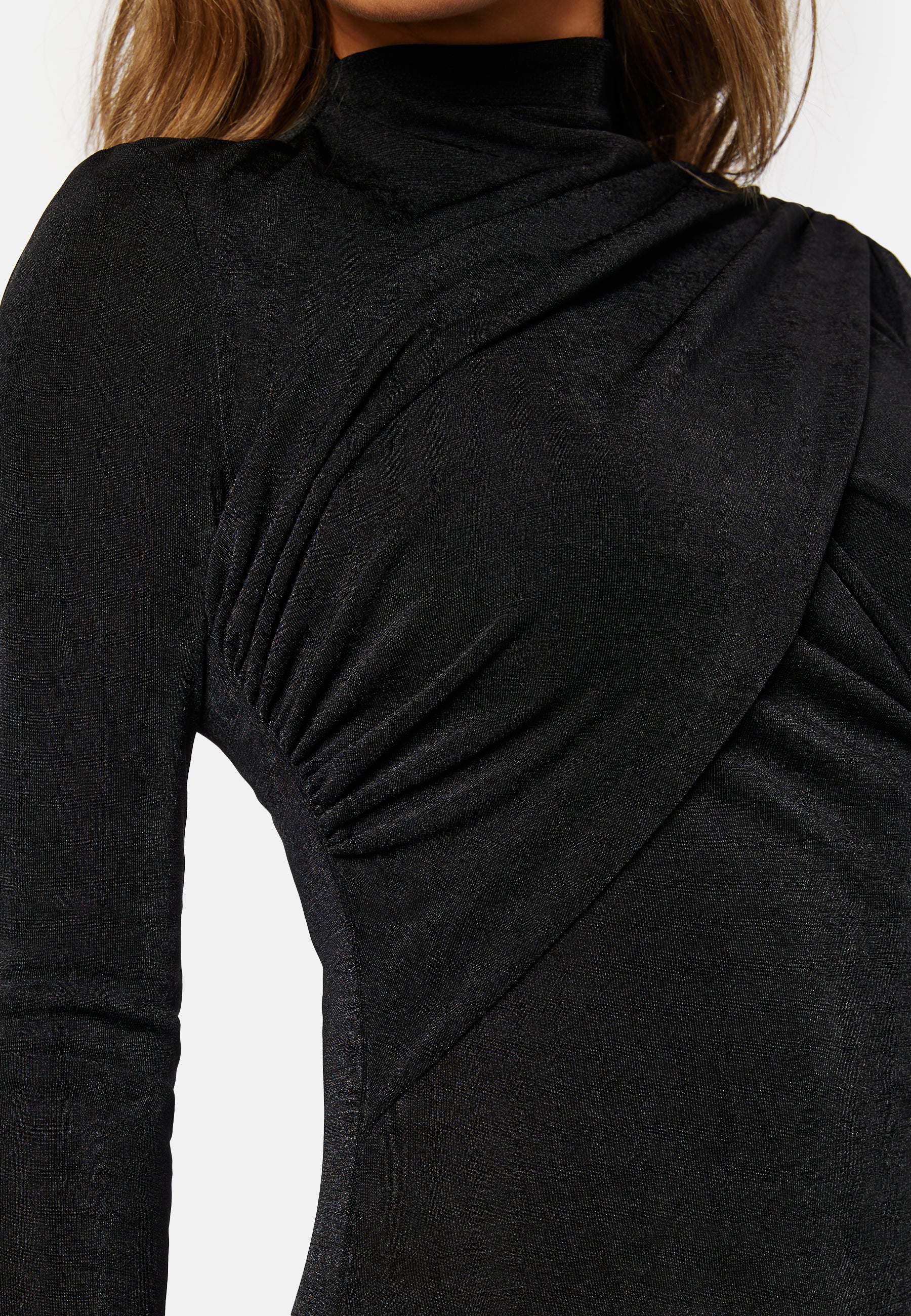 Verona Funnel Neck Mid Dress - Image 4