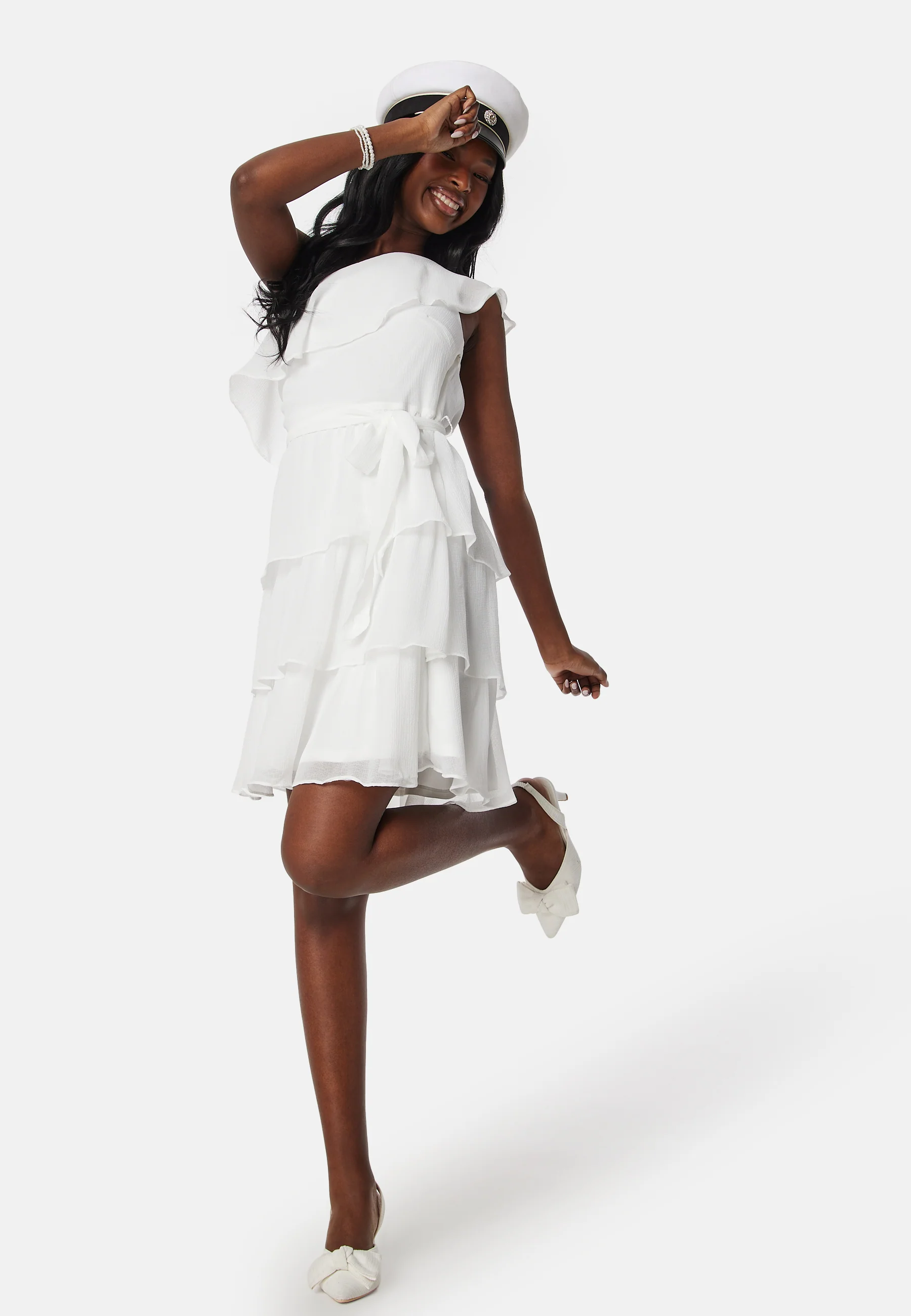 Viabbelone flounce short dress