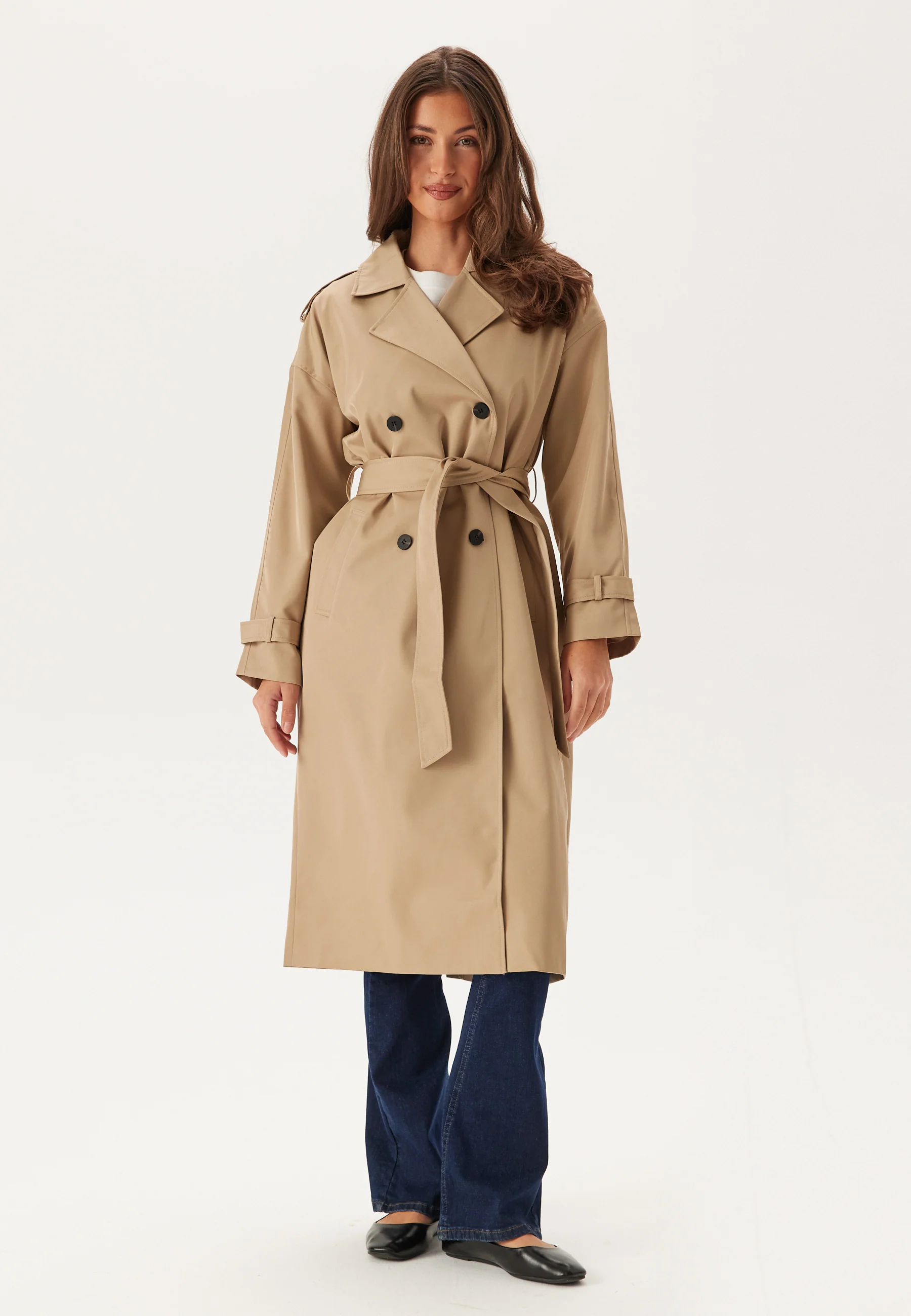 Viaddison L/S LONG TRENCHCOAT - Image 2