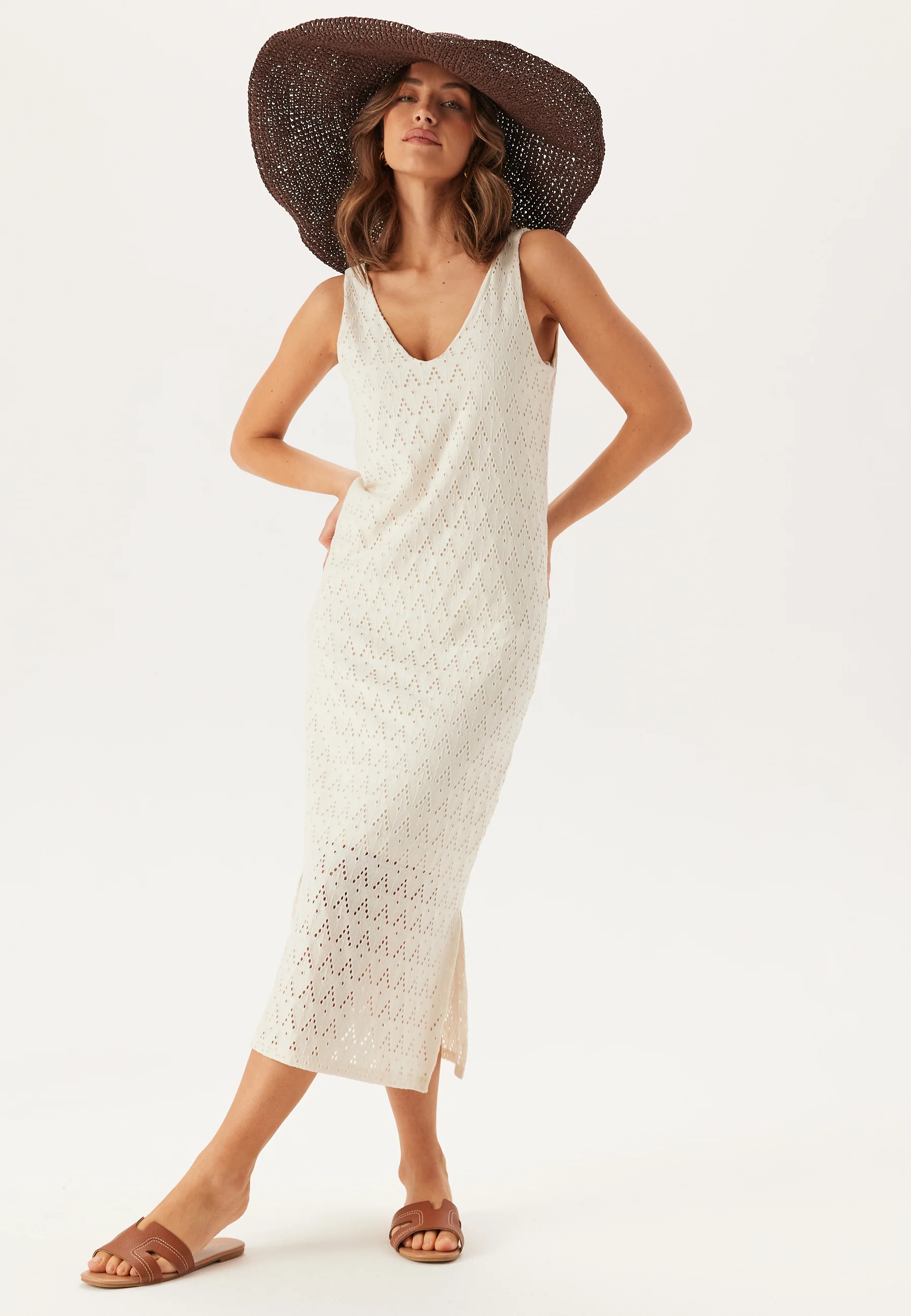 Viamalina V-neck S/L MIDI DRES - Image 2