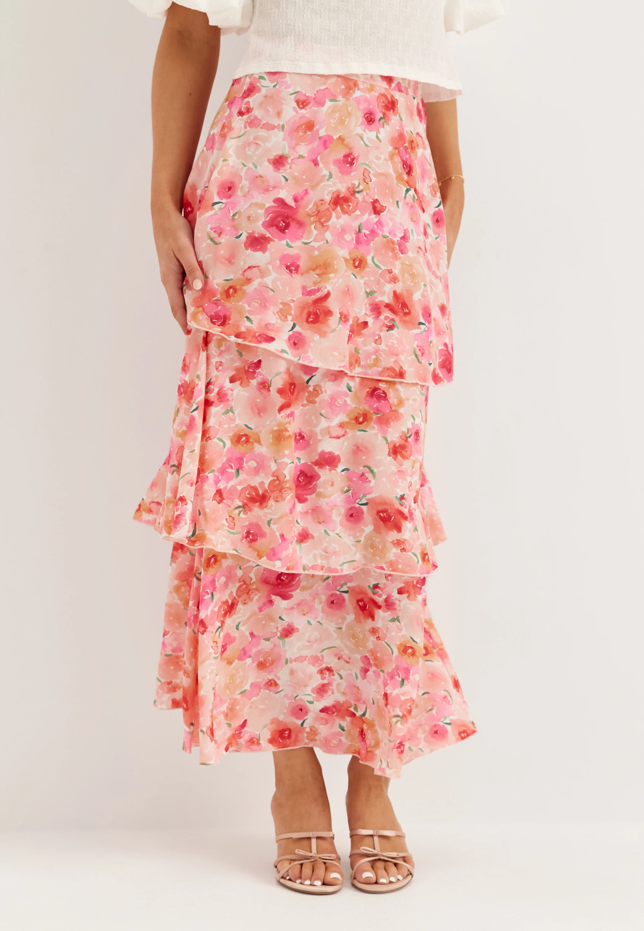 Viastra Hw Flounce Ankle Skirt - Image 2