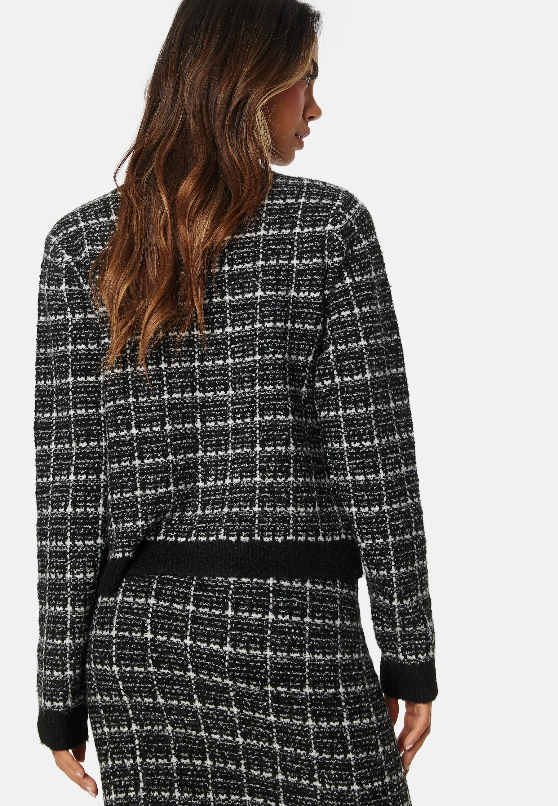 Viaudrey Check L/S Knit Cardigan - Image 2