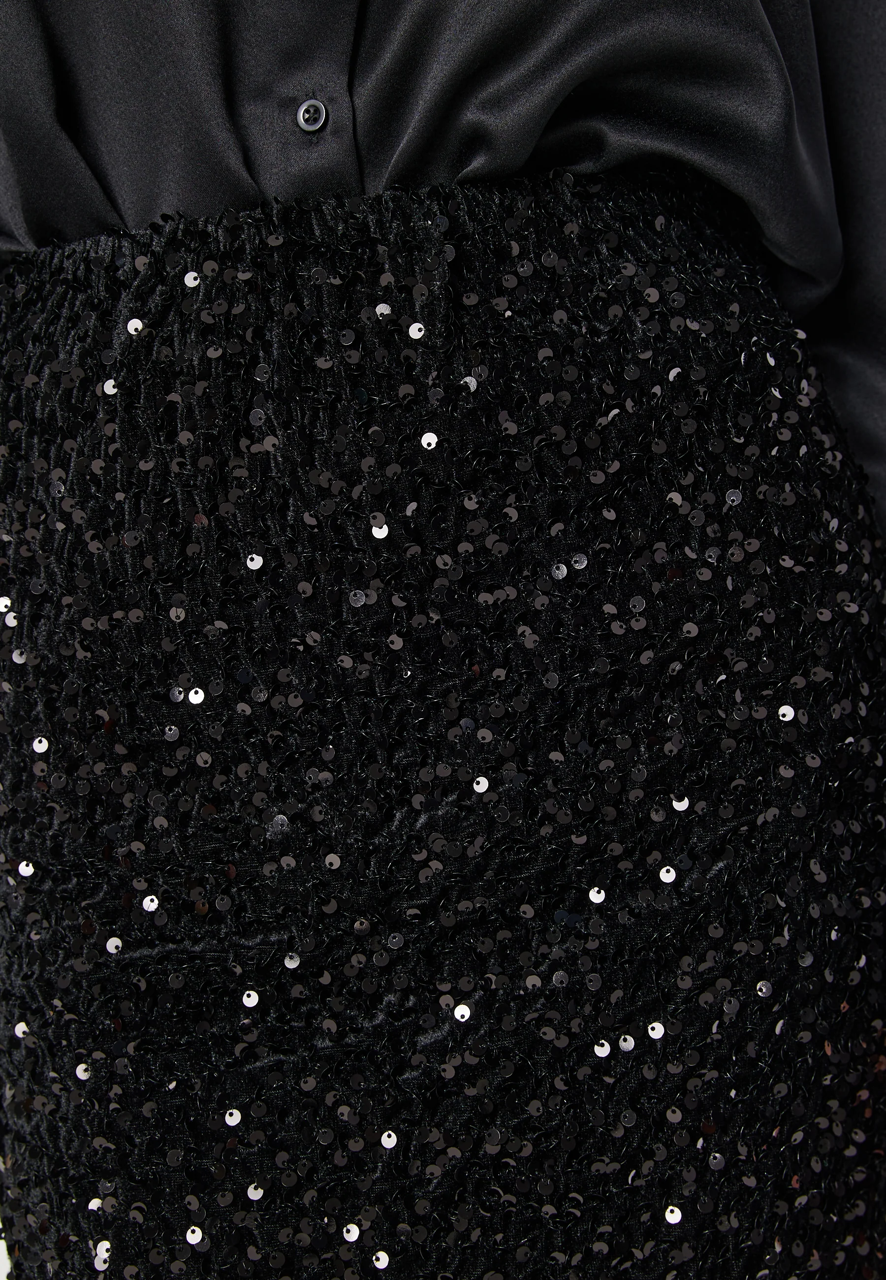 Vibarina HW Midi Sequins Skirt - Image 4