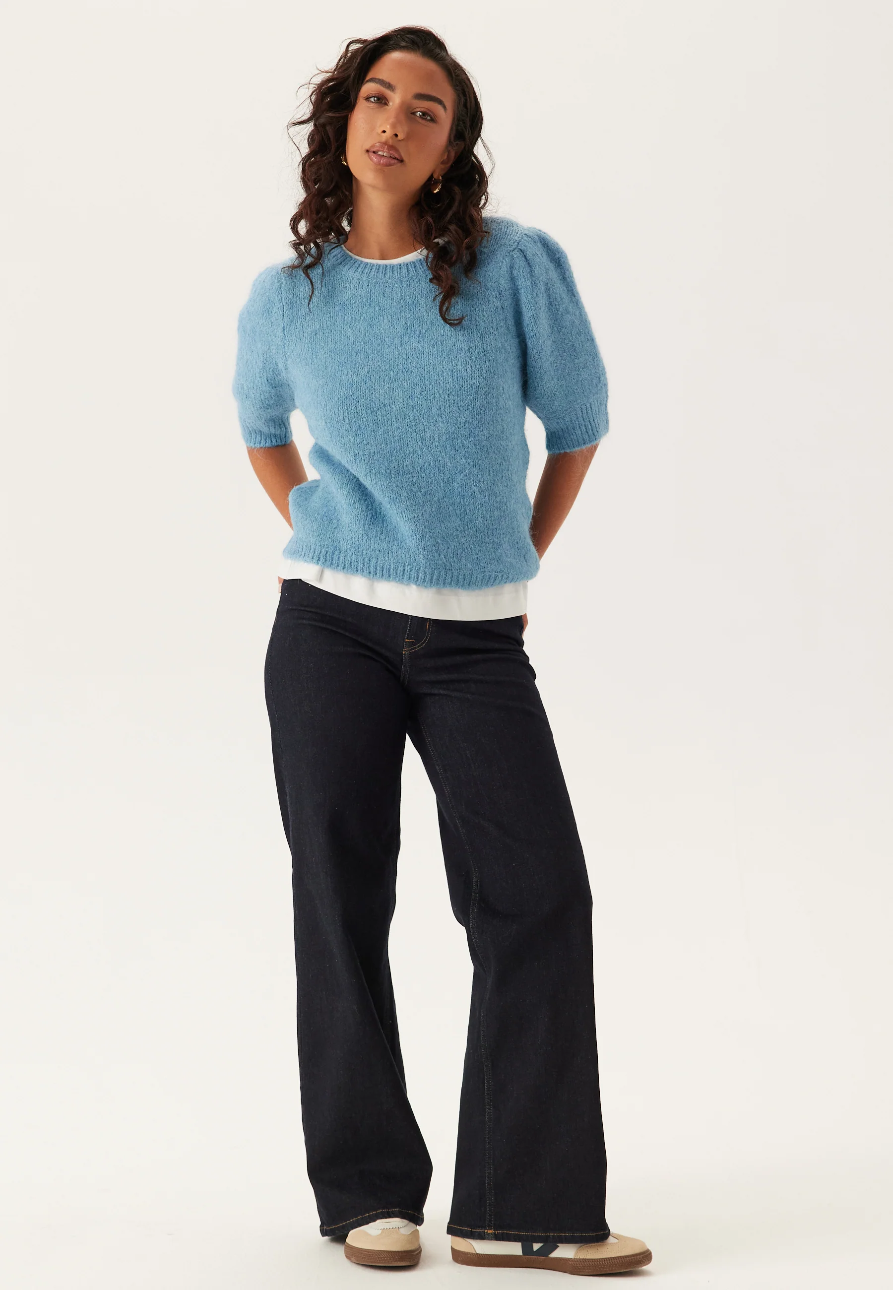 Vibows O-neck 3/4 KNIT TOP KNI - Image 4