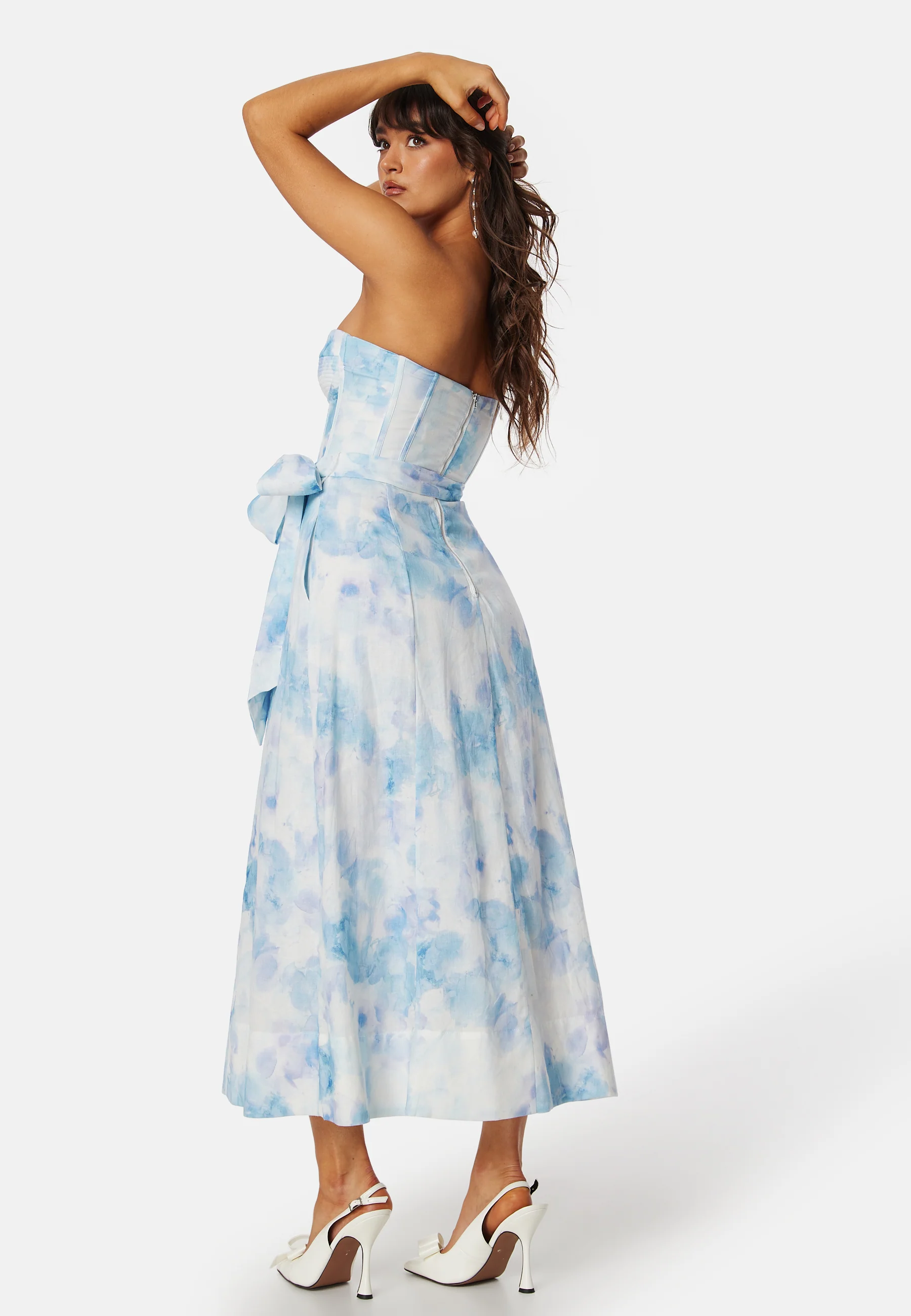 Vibrant tie dye midi dress - Image 2