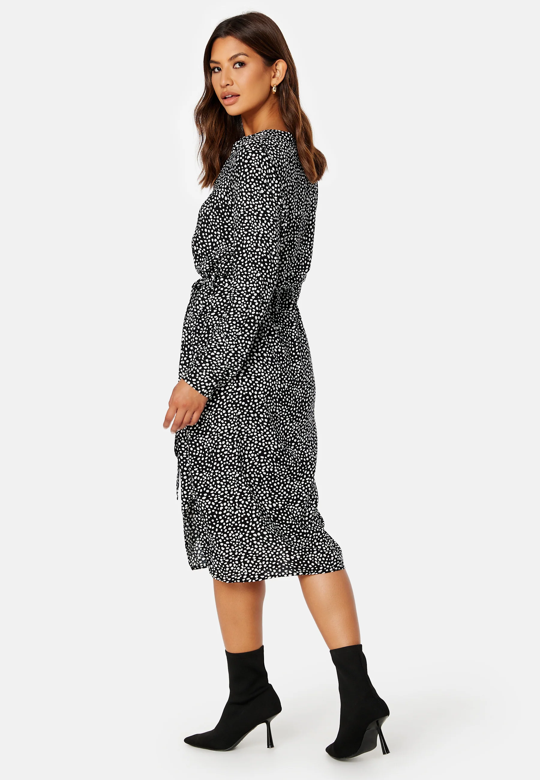Vica LS Shirt Calf Dress - Image 3