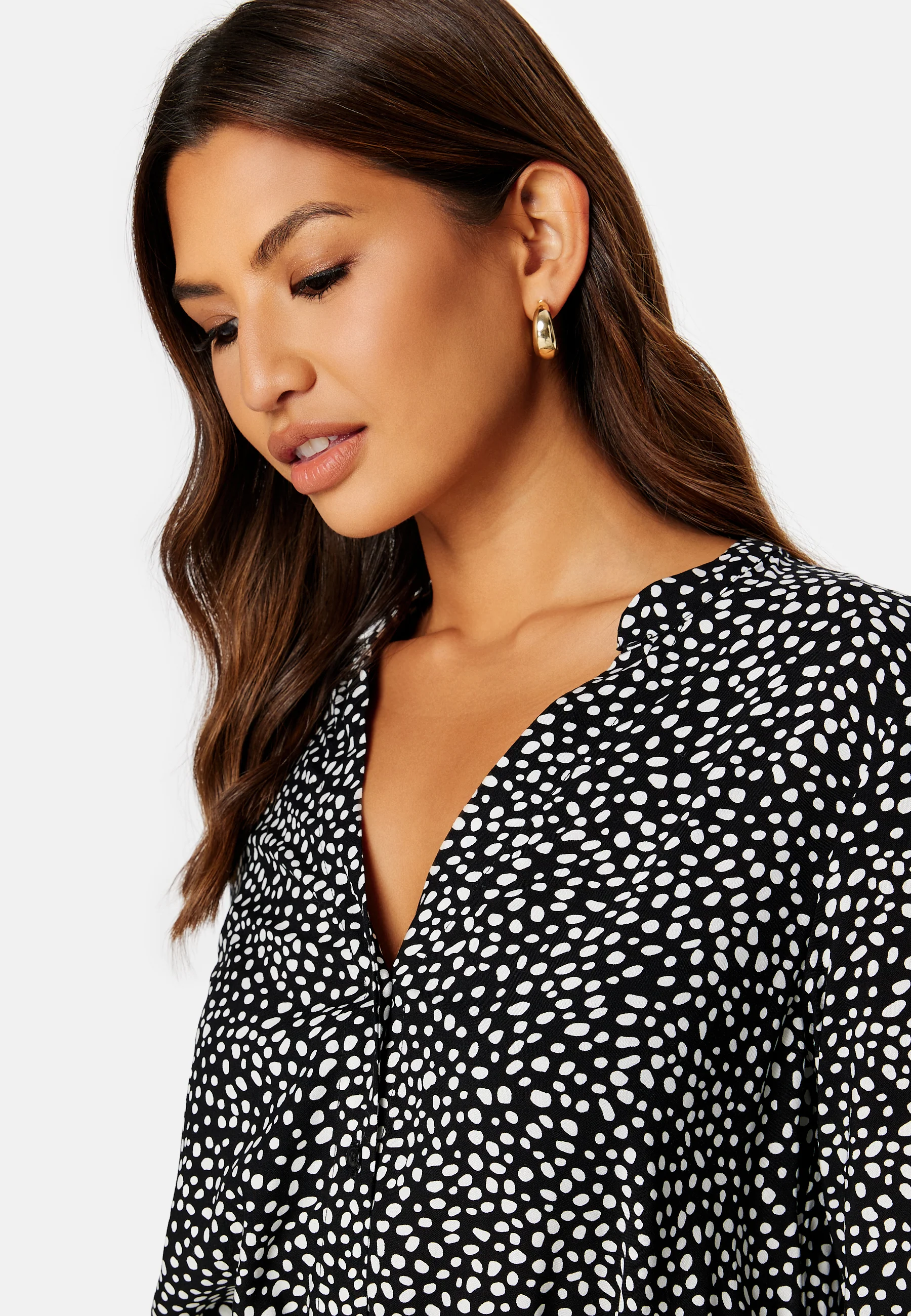 Vica LS Shirt Calf Dress - Image 4