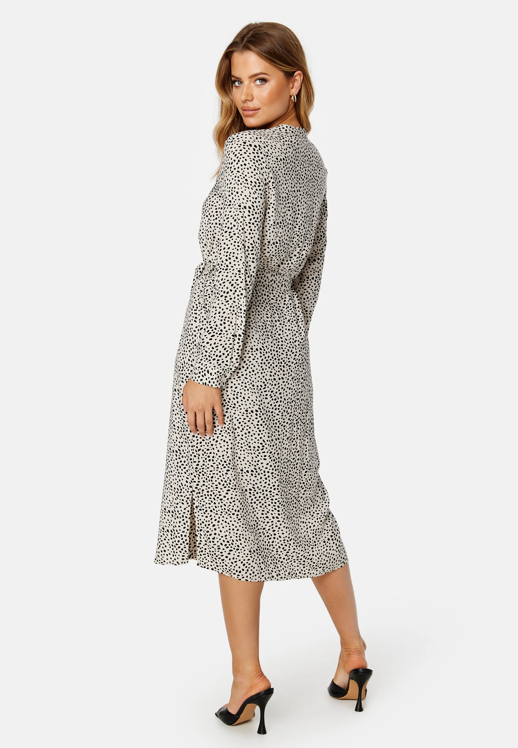 Vica LS Shirt Calf Dress - Image 2