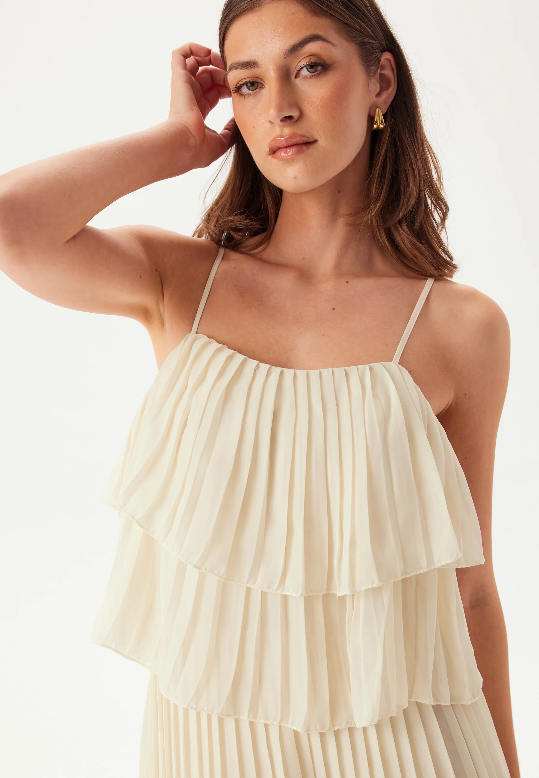 Vichiffon Singlet Pleats Dress - Image 3