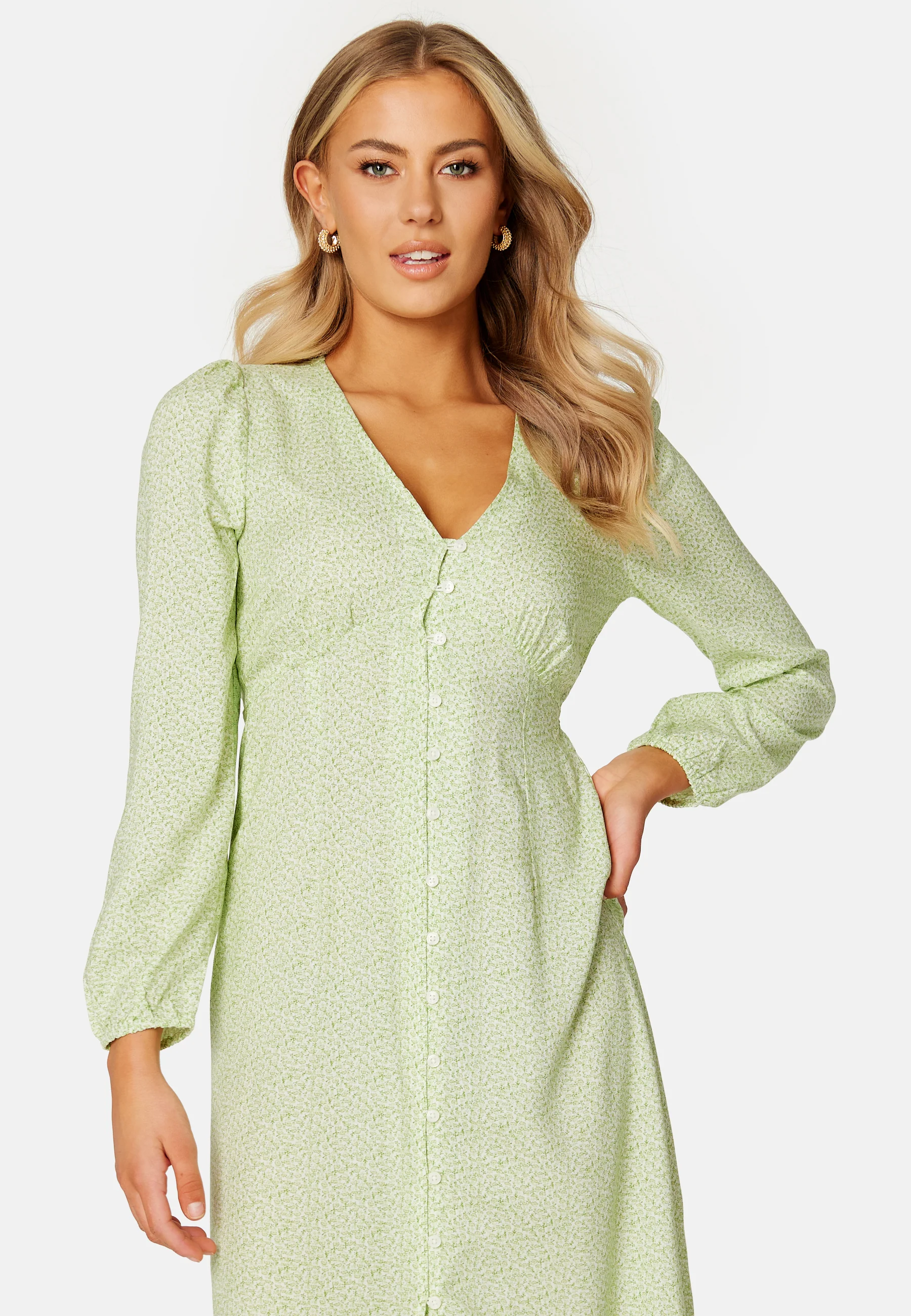 Vicky LS V-Neck Dress - Image 3