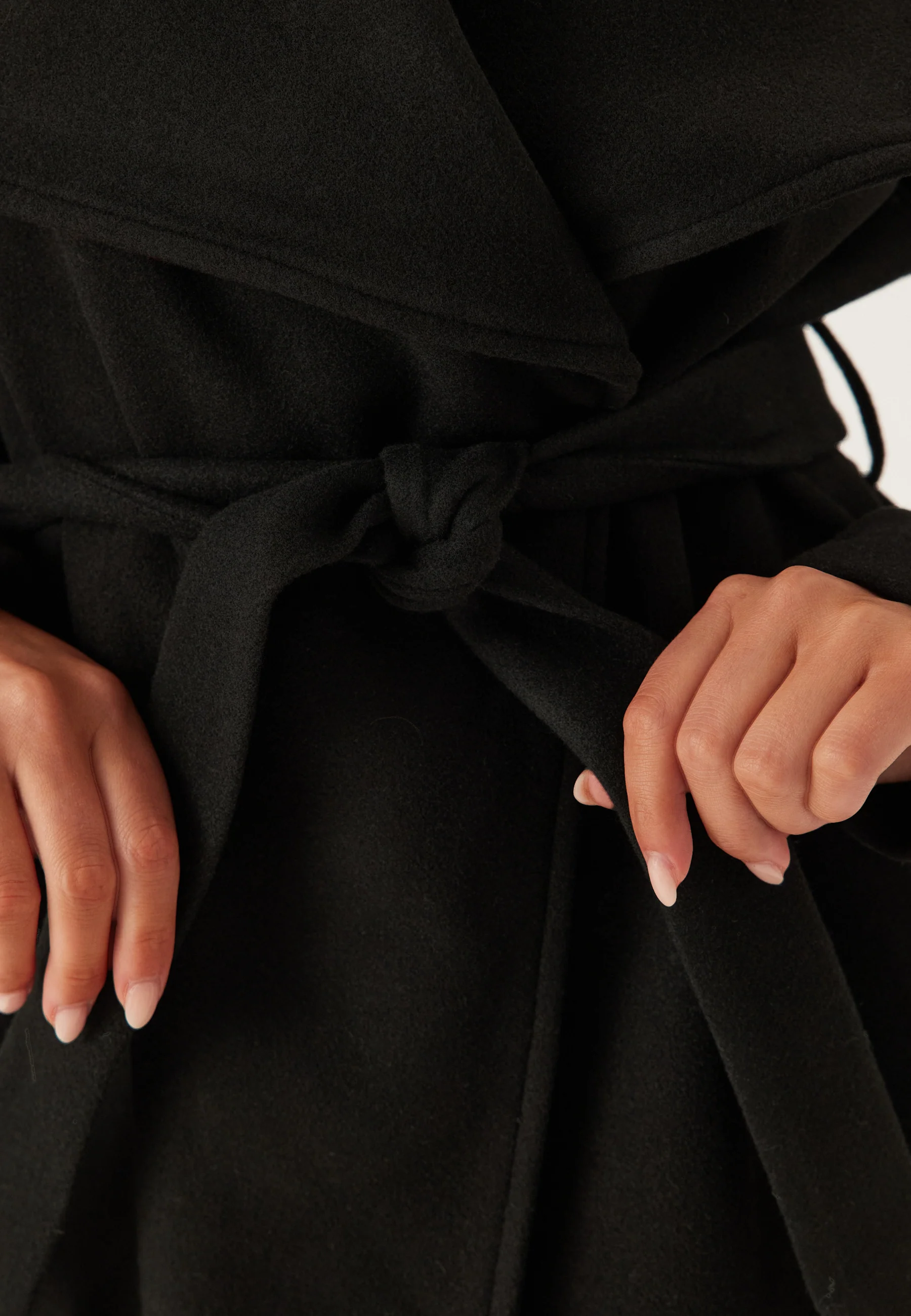 Vicooley Collar Belt Coat - Image 5