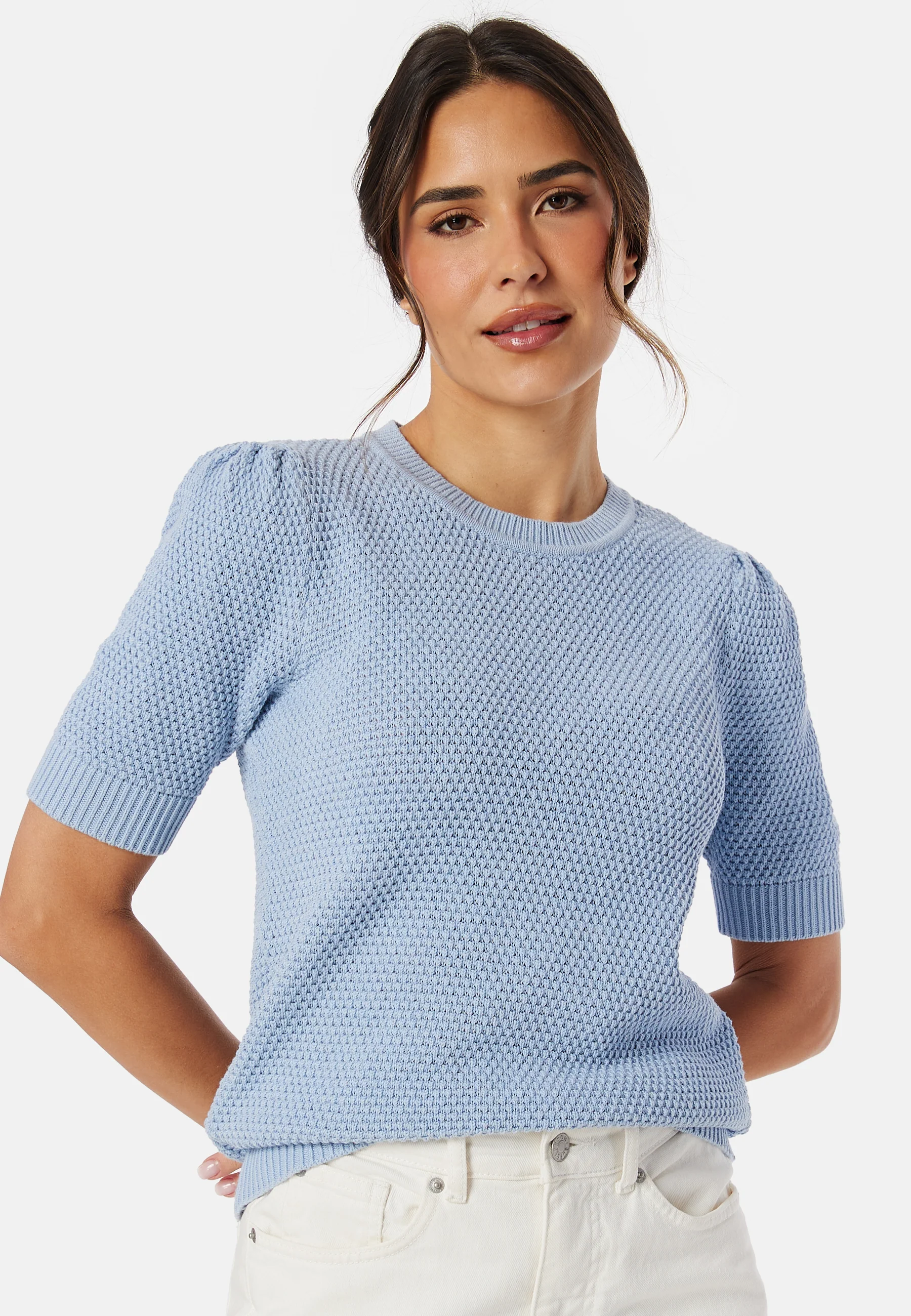 Vidalo O-Neck S/S knit top - Image 2