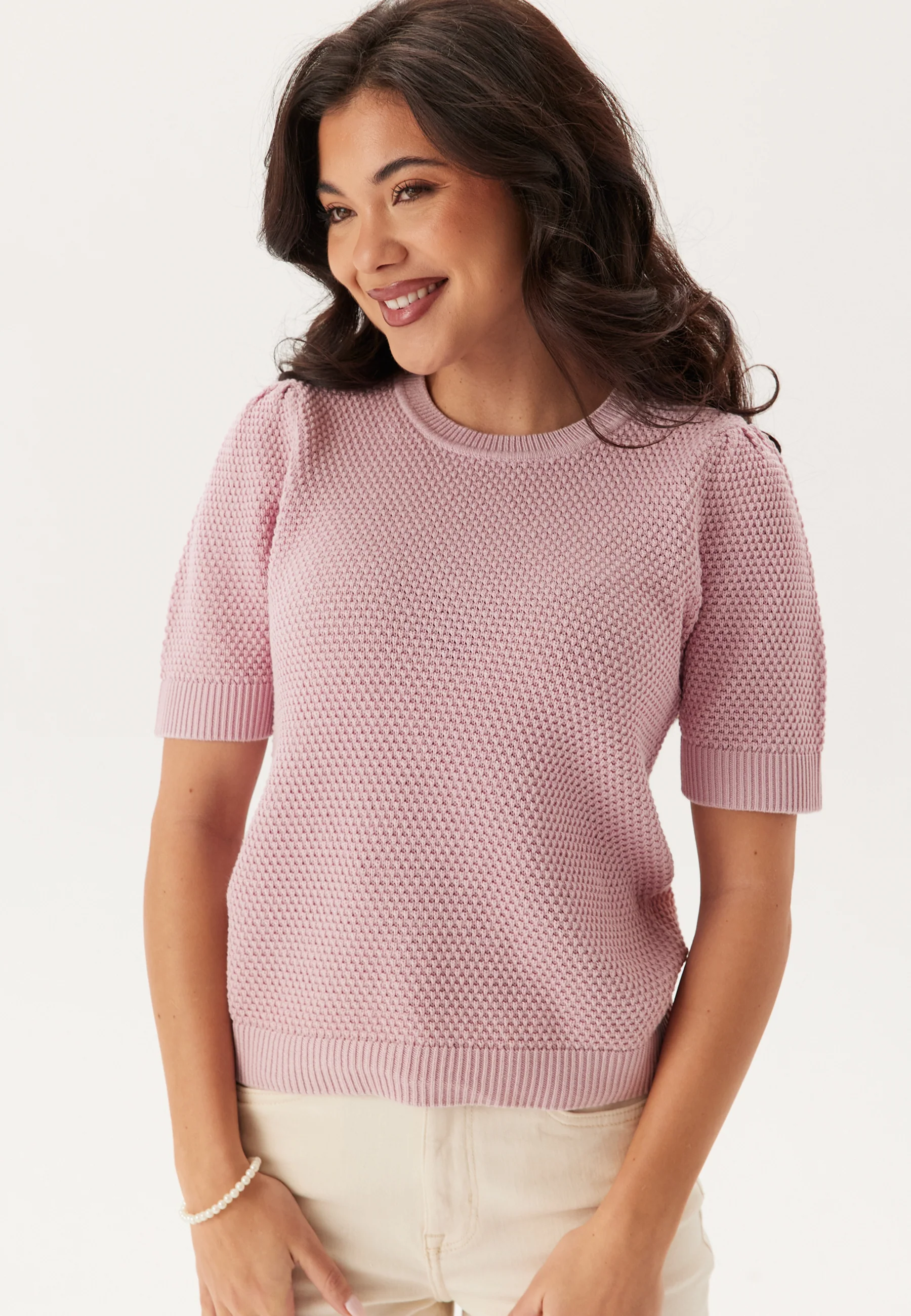 Vidalo O-Neck S/S knit top