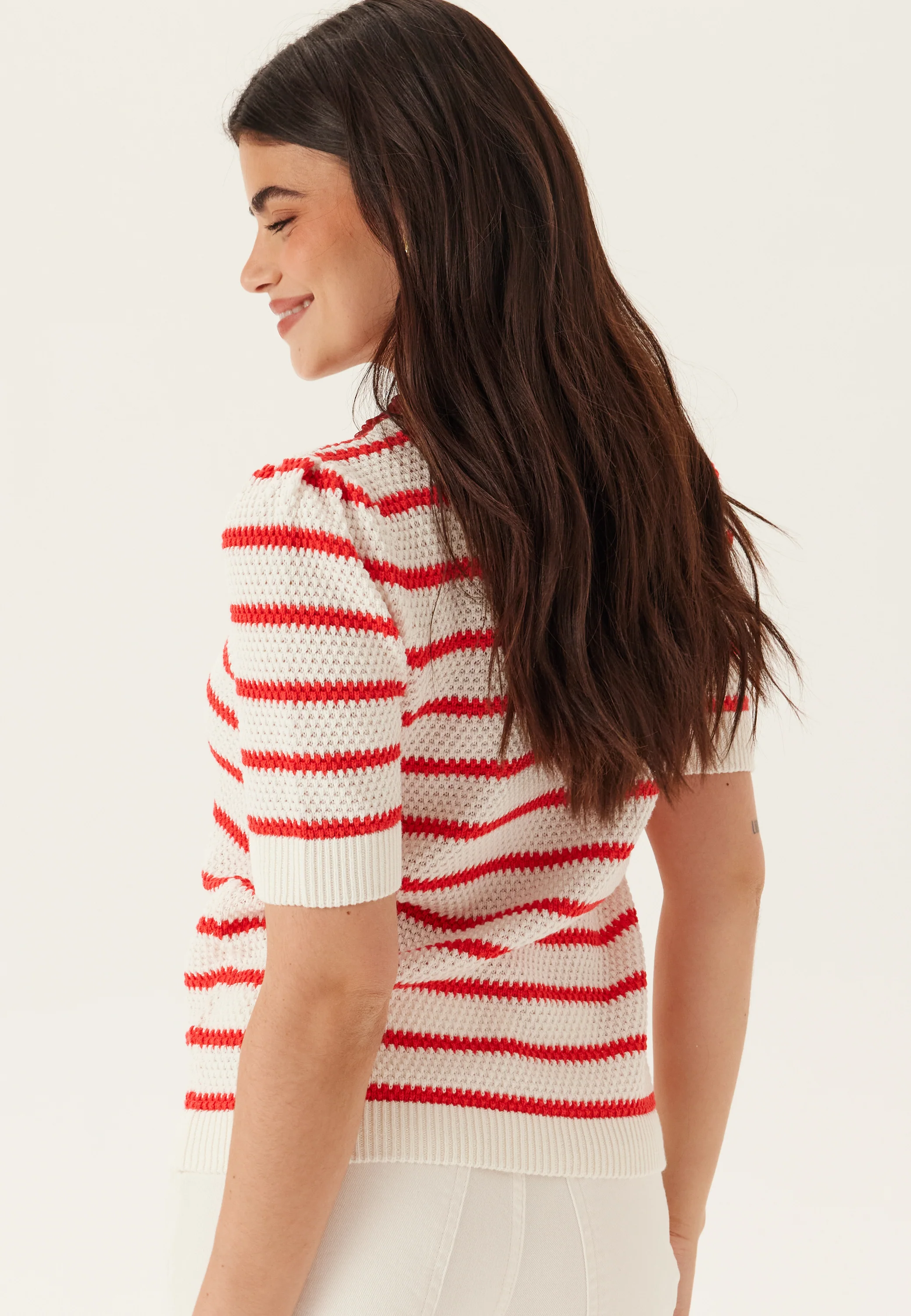 Vidalo O-neck S/S STRIPE KNIT - Image 2