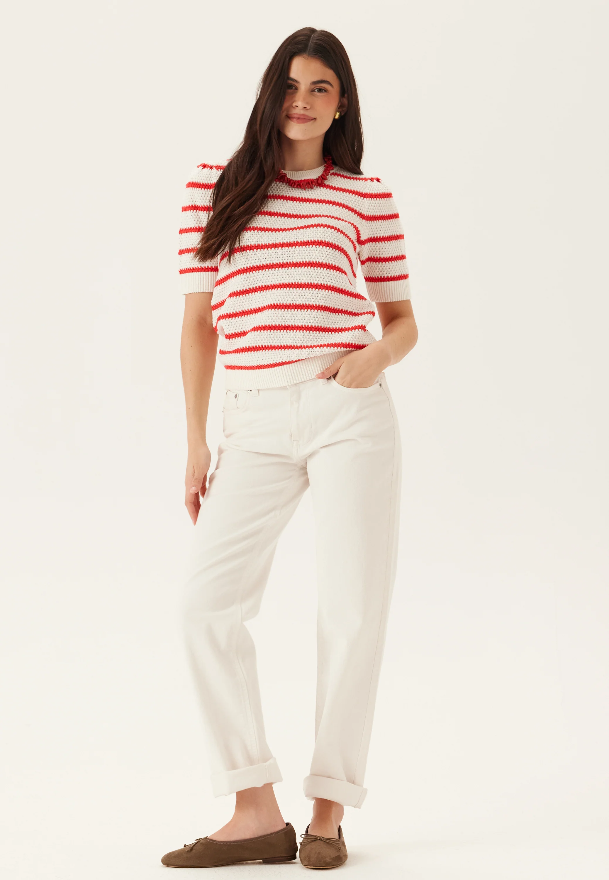 Vidalo O-neck S/S STRIPE KNIT - Image 3