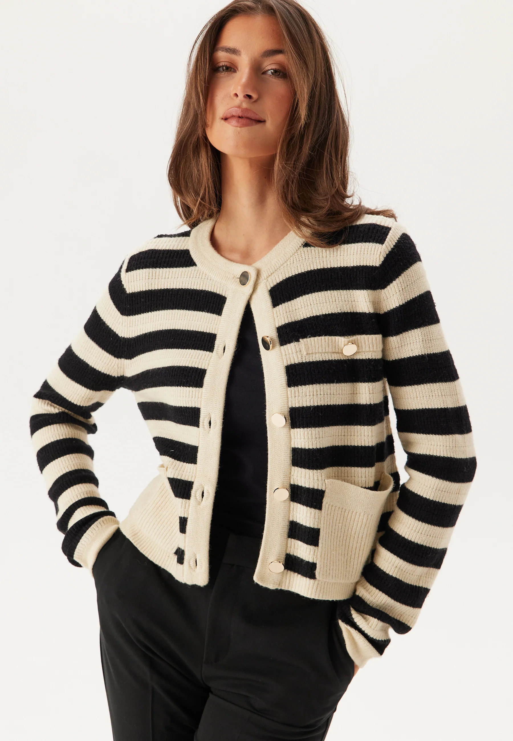 Vidrea L/S O-Neck Knit Cardigan - Image 4