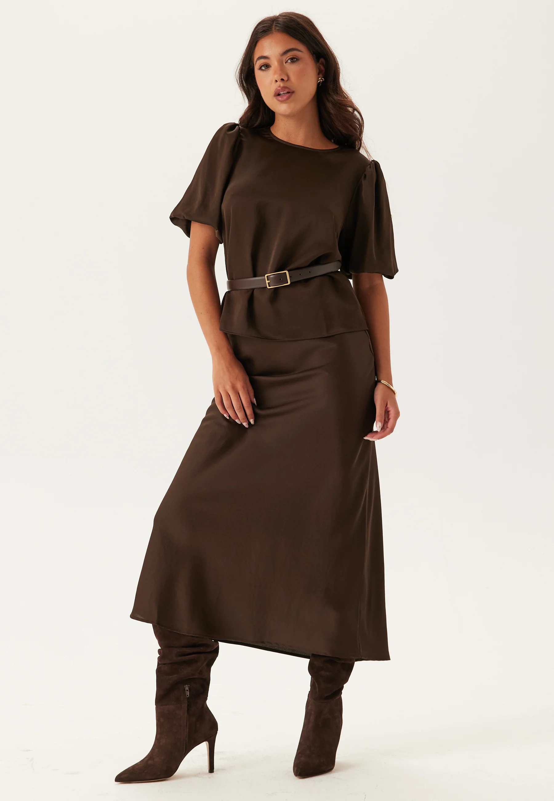 Viellette 2/4 SATIN PUFF TOP S - Image 3