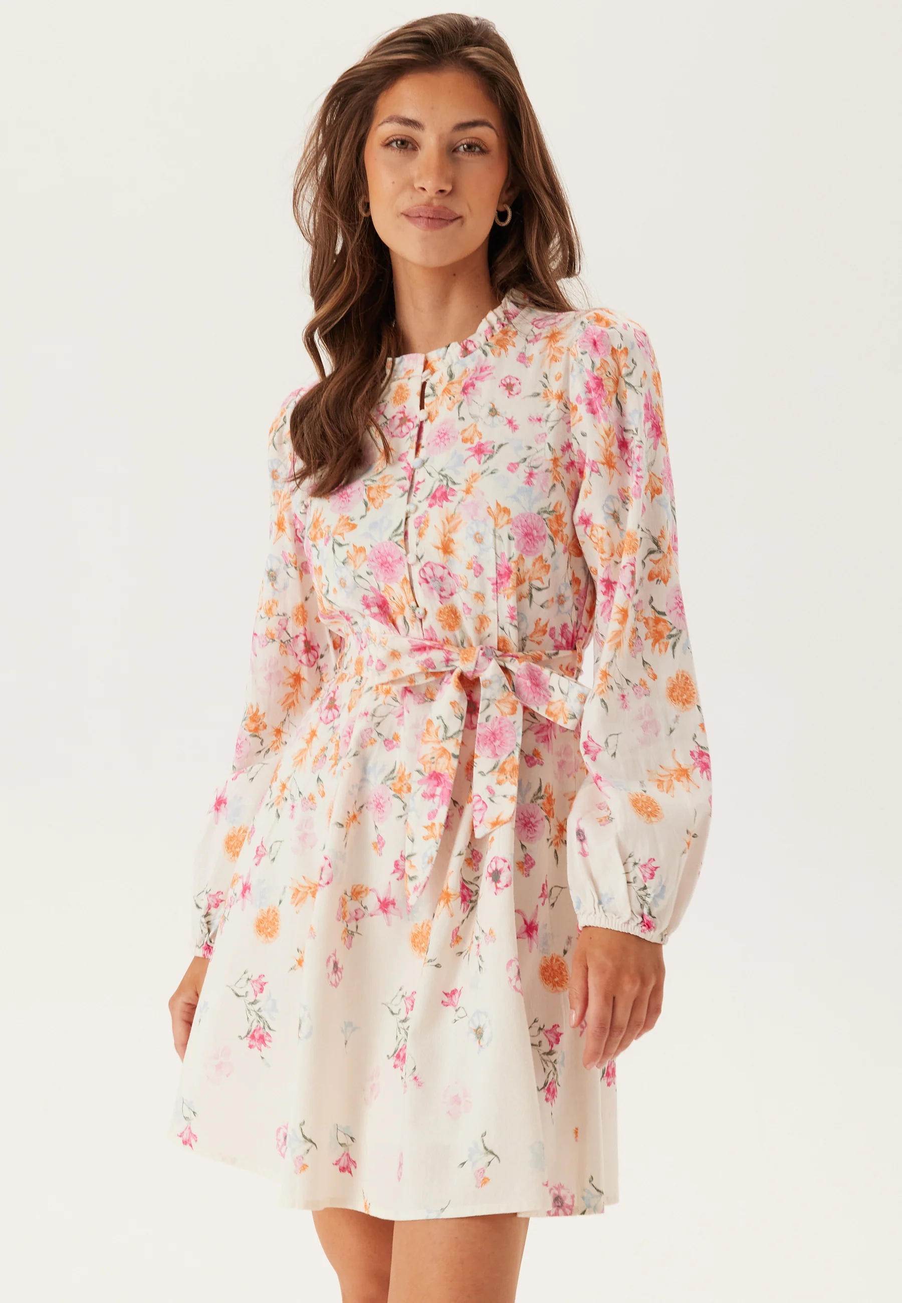 Vielma O-neck L/S SHORT DRESS - Image 2