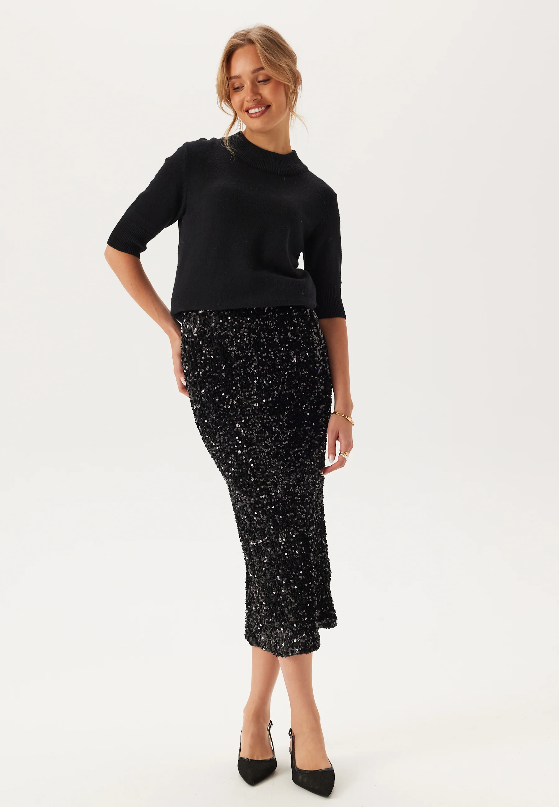 Vifaith Hw Midi Sequin Skirt - Image 3