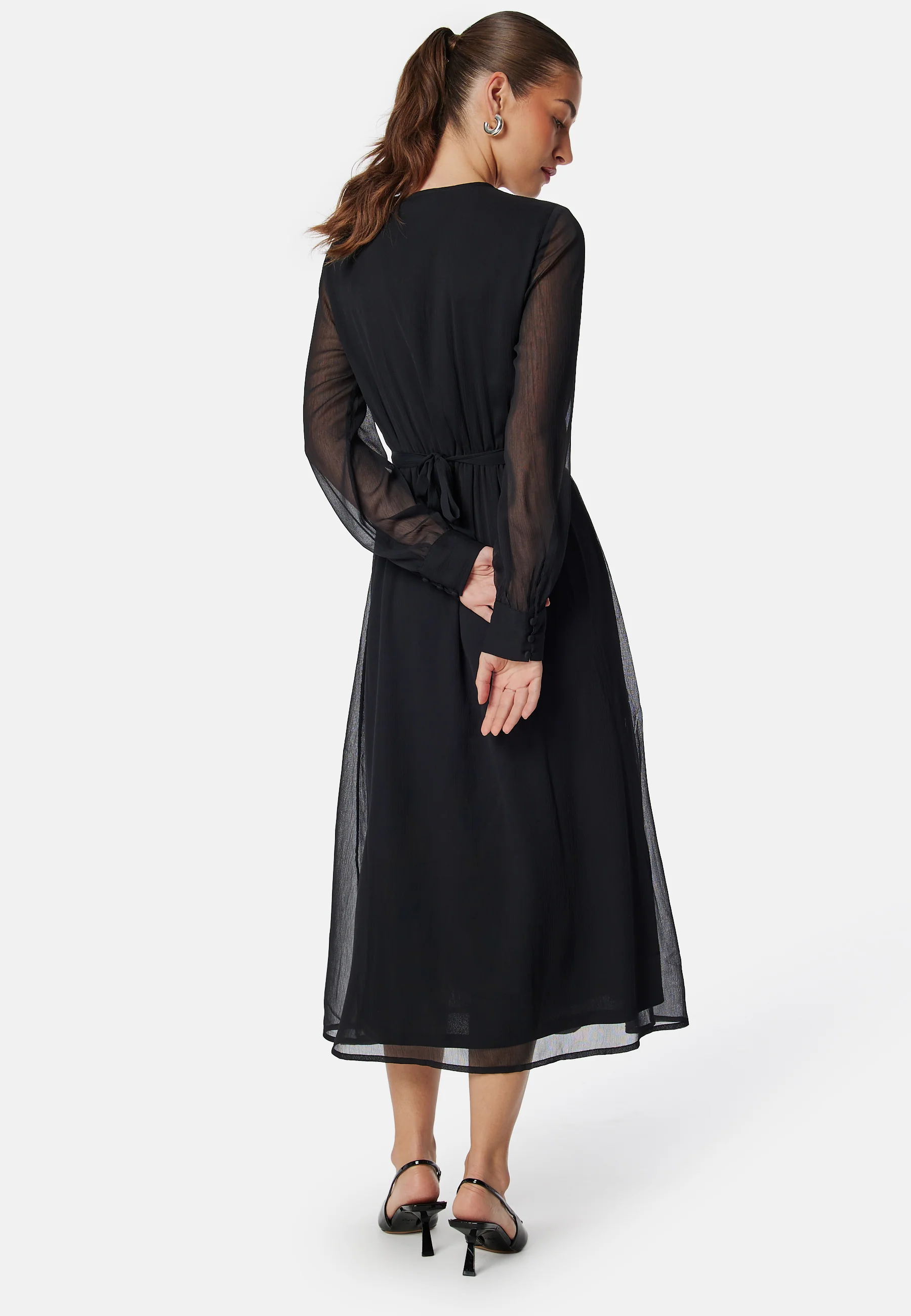 Vifalia V-neck L/S MIDI DRESS - Image 2