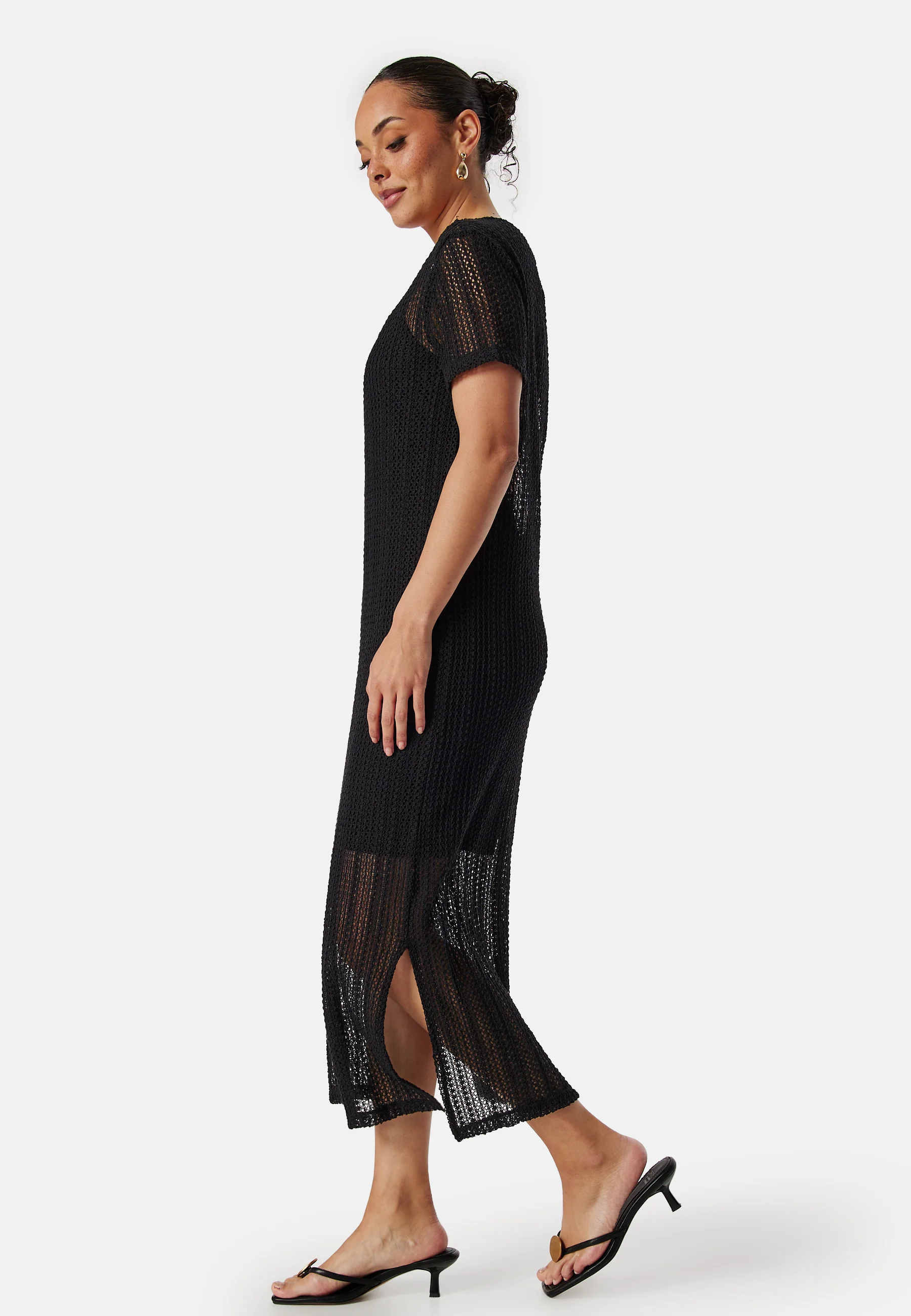 Vigardea O-Neck S/S ankle dress