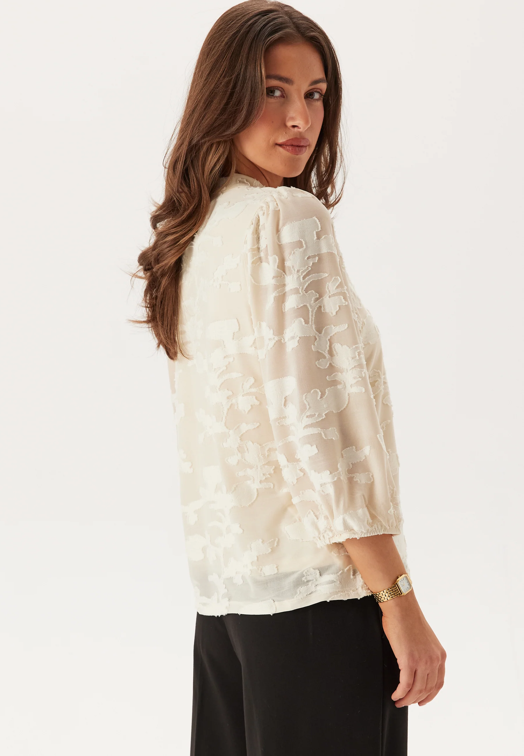 Viharmonia Tie Neck 3/4 Top - Image 2