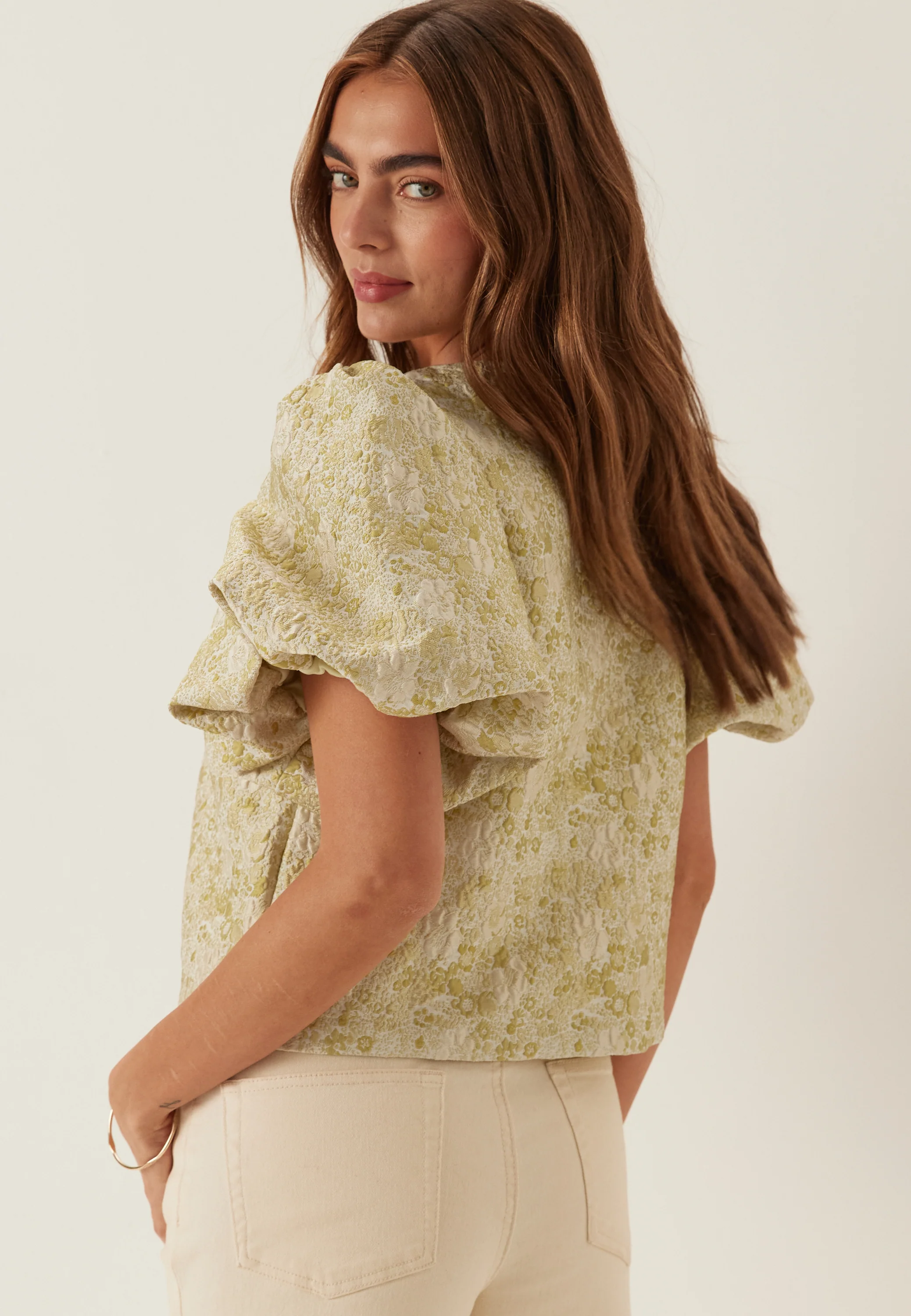 Vikaia O-neck 2/4 JACQUARD BOLERO - Image 4