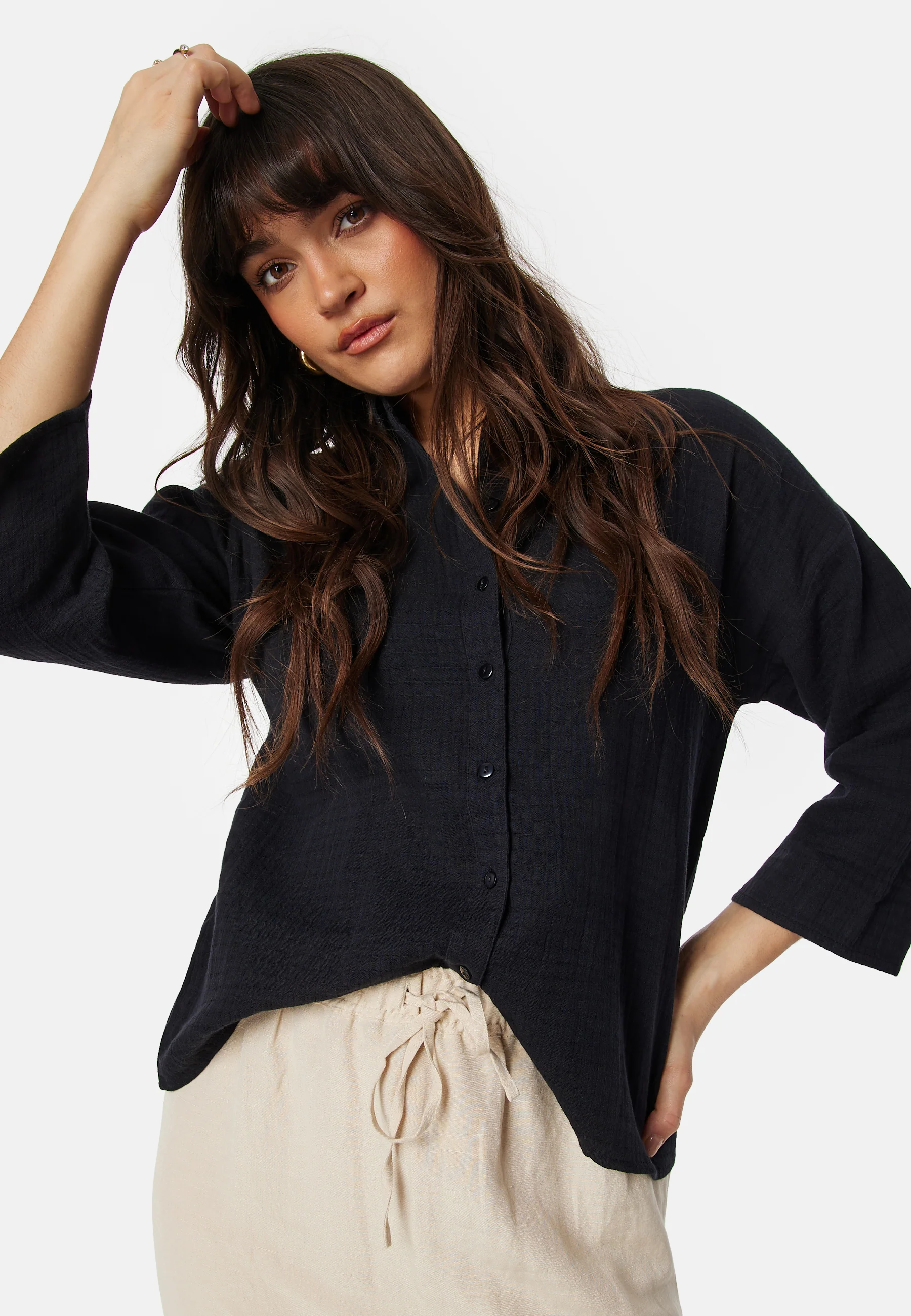 Vilania button 3/4 shirt - Image 2
