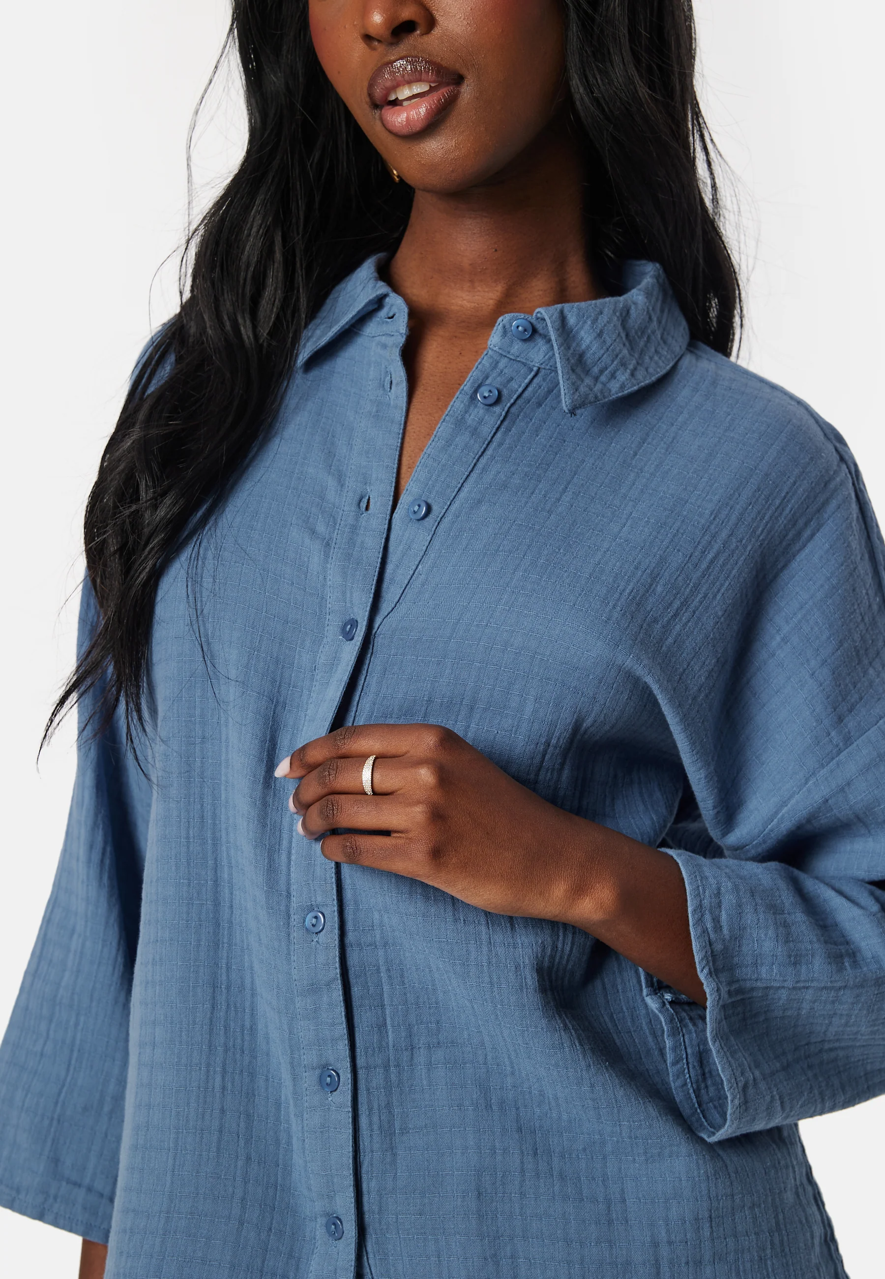 Vilania button 3/4 shirt - Image 4