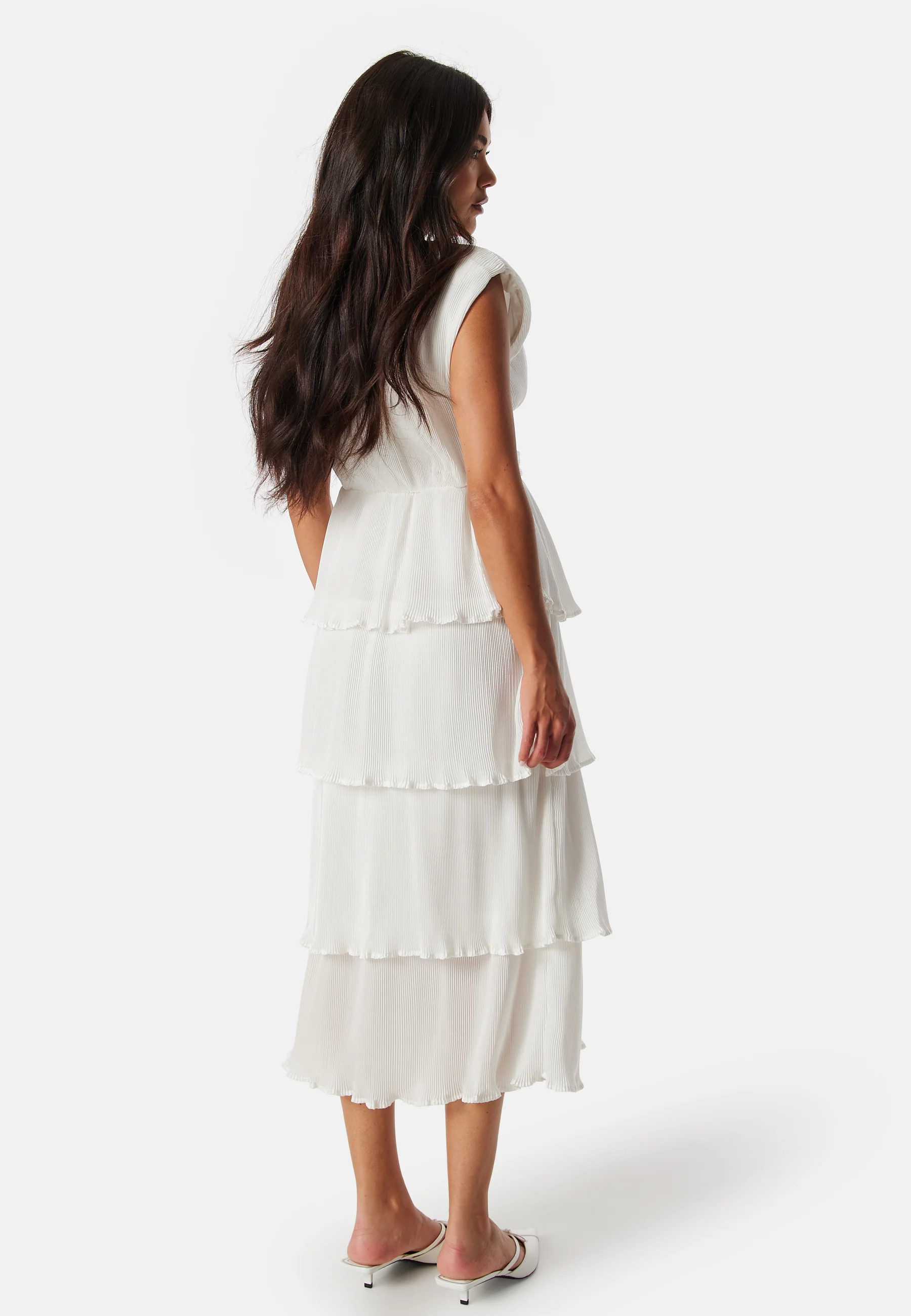 Vilillian V-Neck plisse ankle dress - Image 2