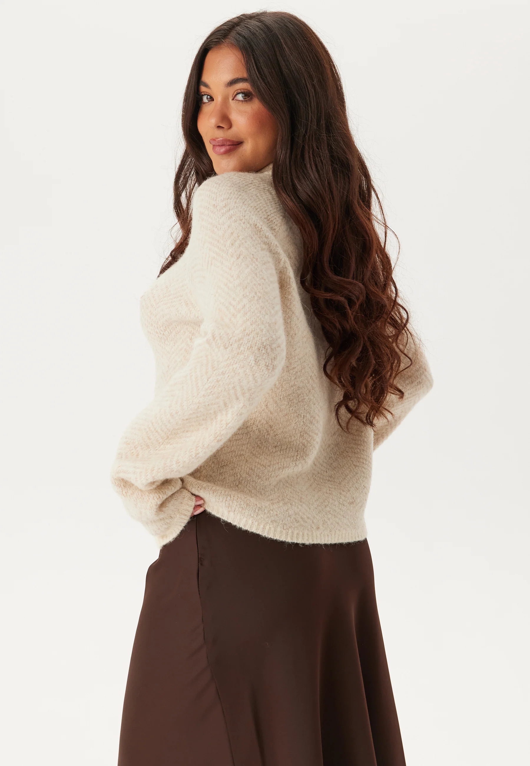 Vilory High Neck L/S KNIT TOP - Image 3