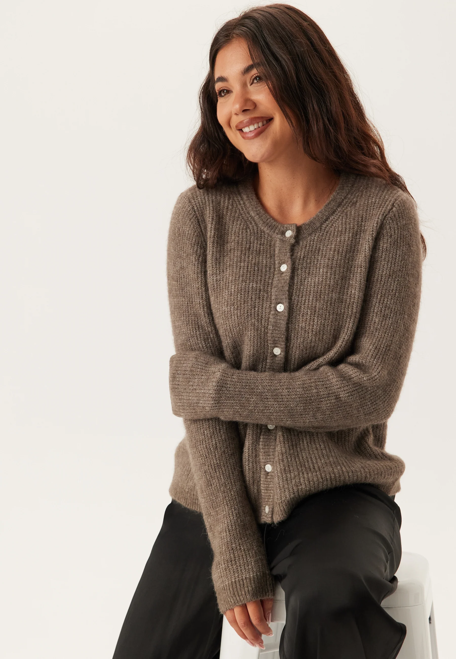 Vilory O-neck L/S KNIT CARDIGAN