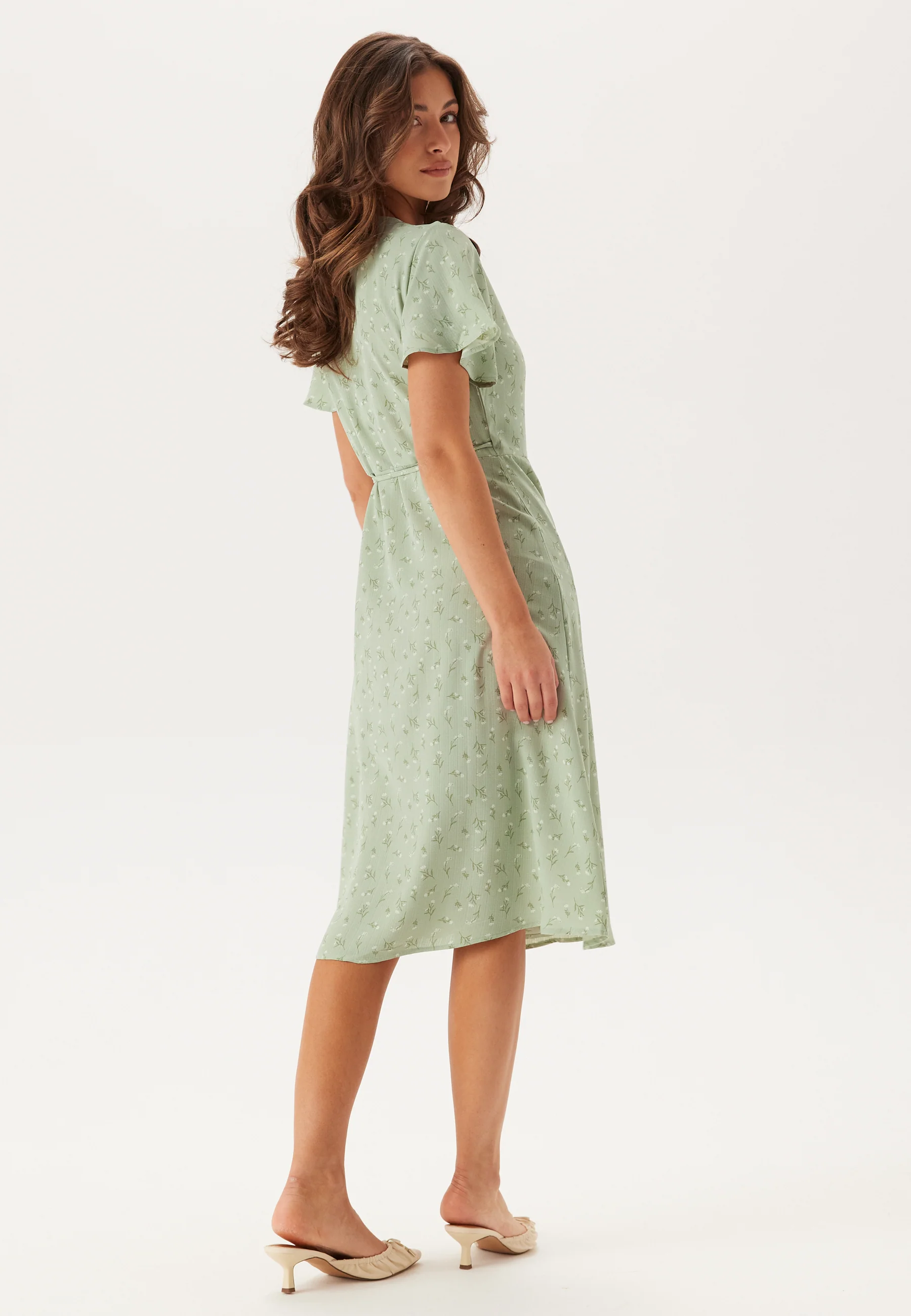 Vilovie S/S Wrap Midi Dress - Image 2