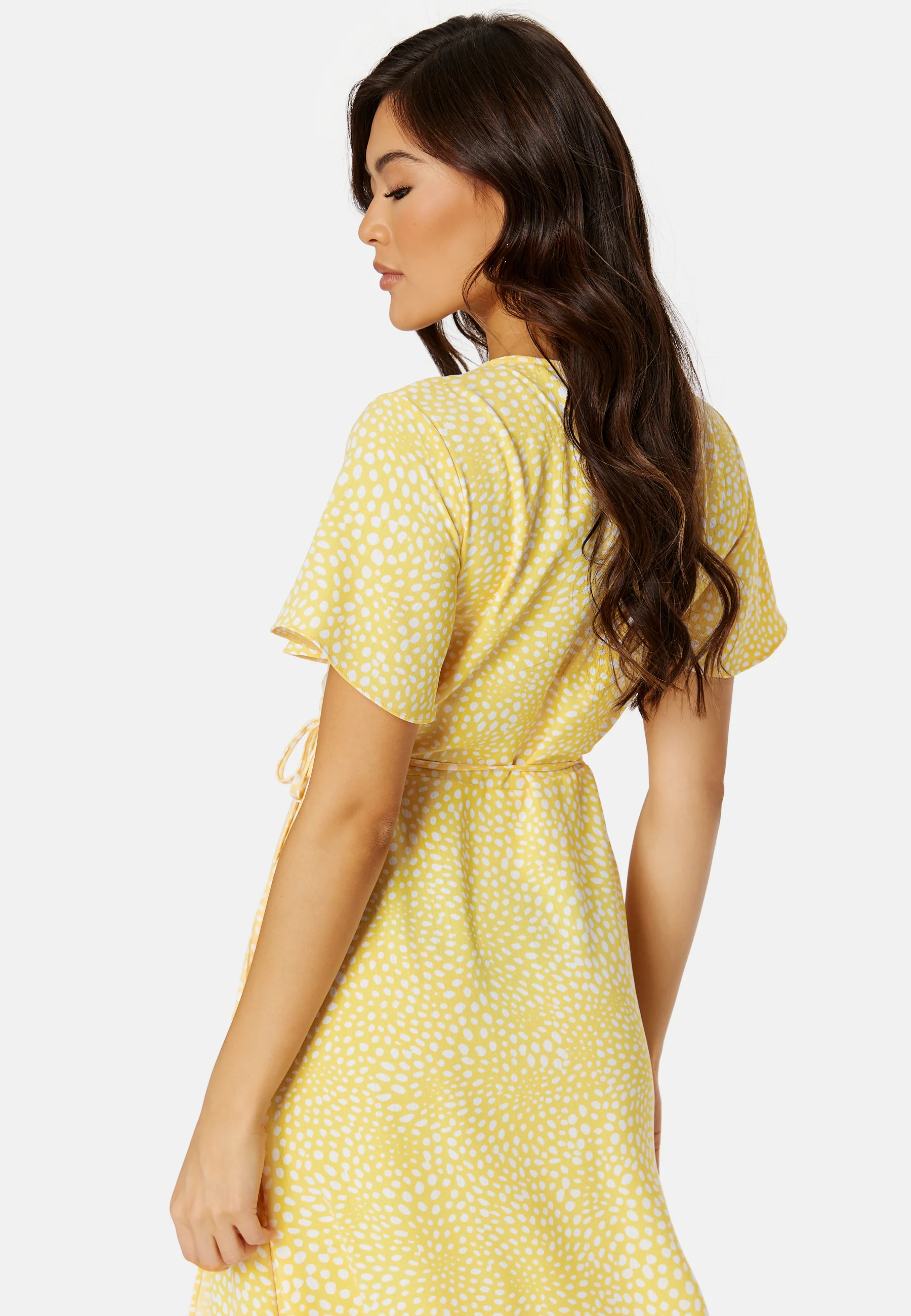 Vilovie S/S Wrap Midi Dress - Image 5