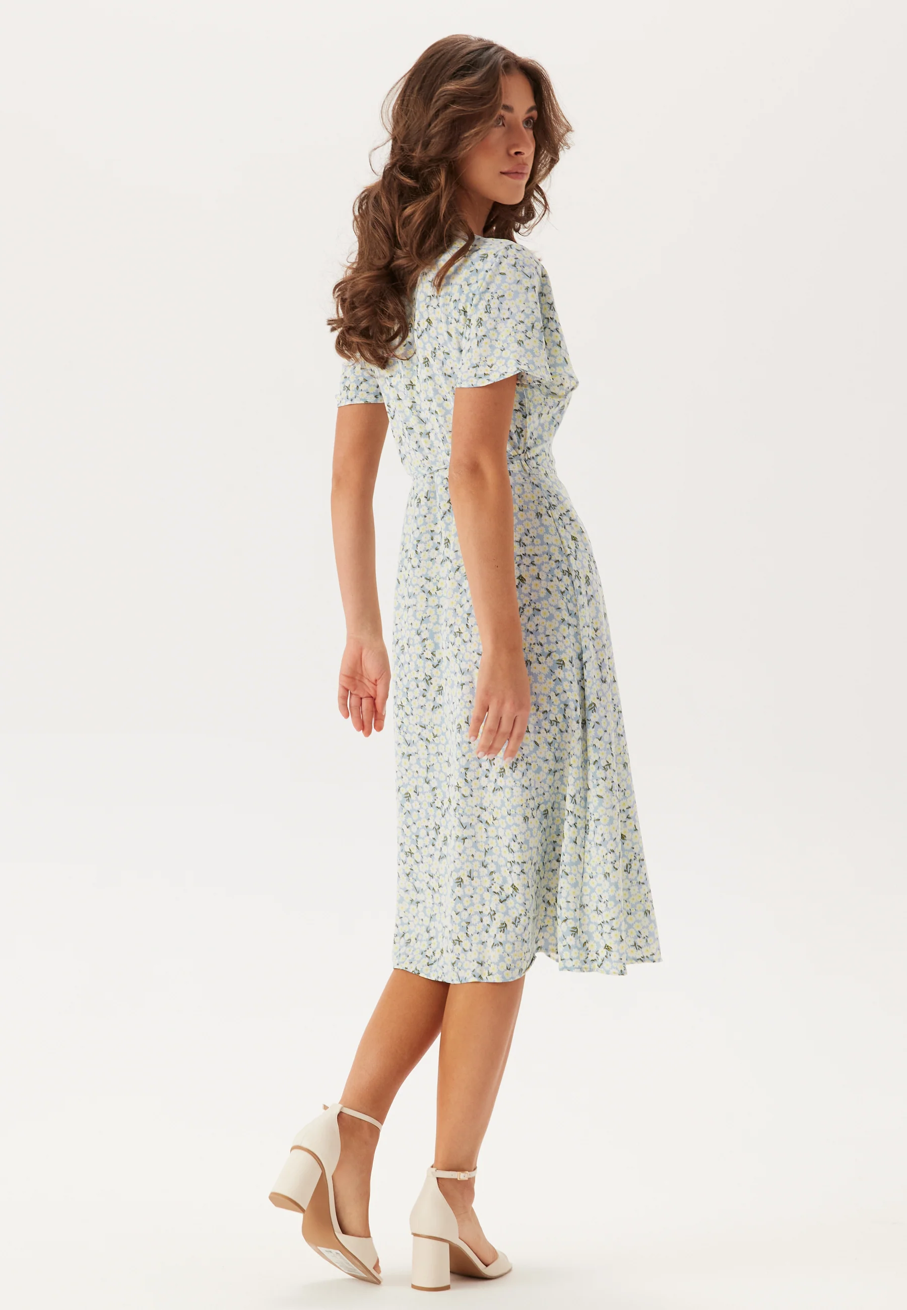 Vilovie S/S Wrap Midi Dress - Image 2