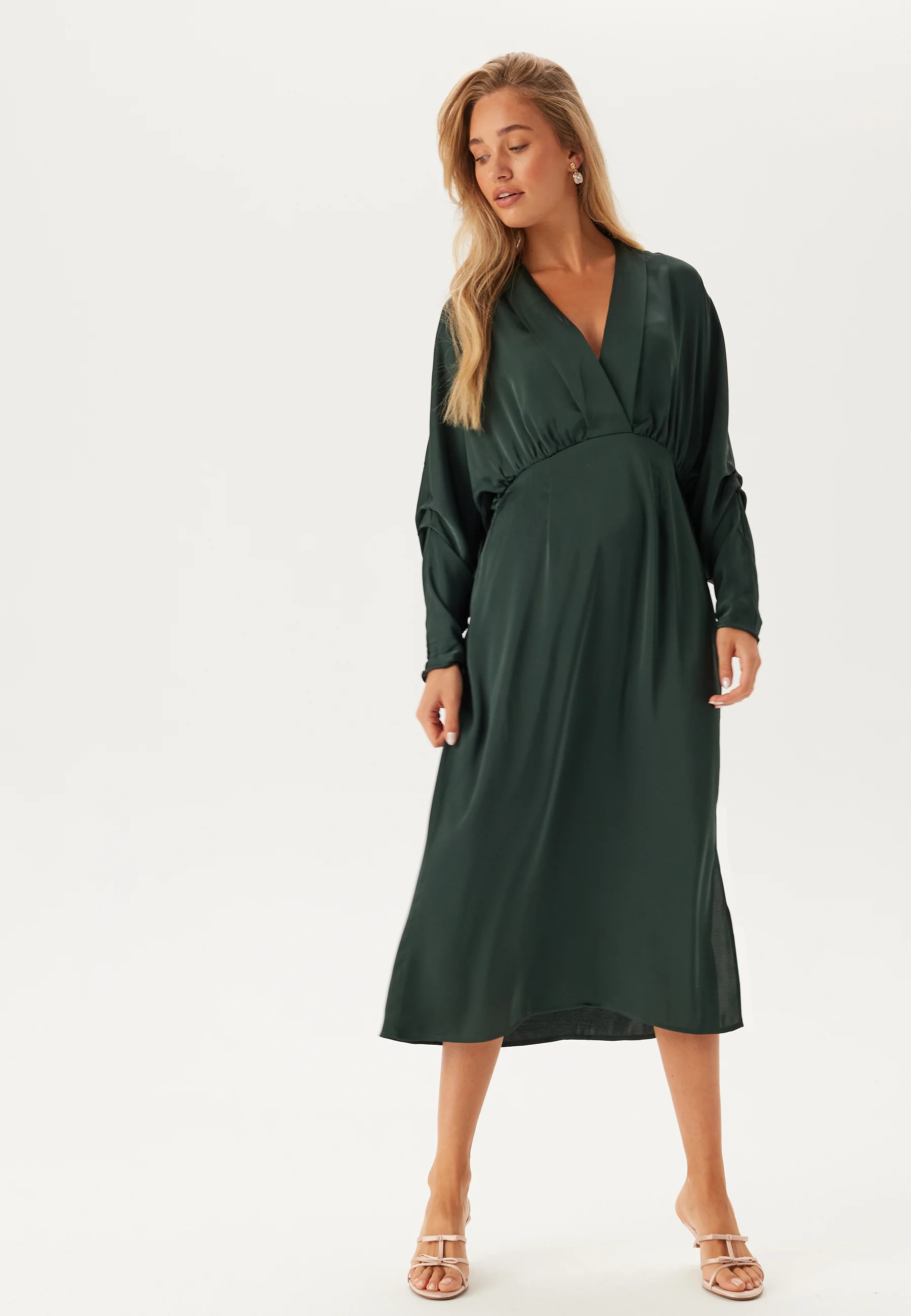 Vimarosa L/S V-NECK MIDI DRESS - Image 4