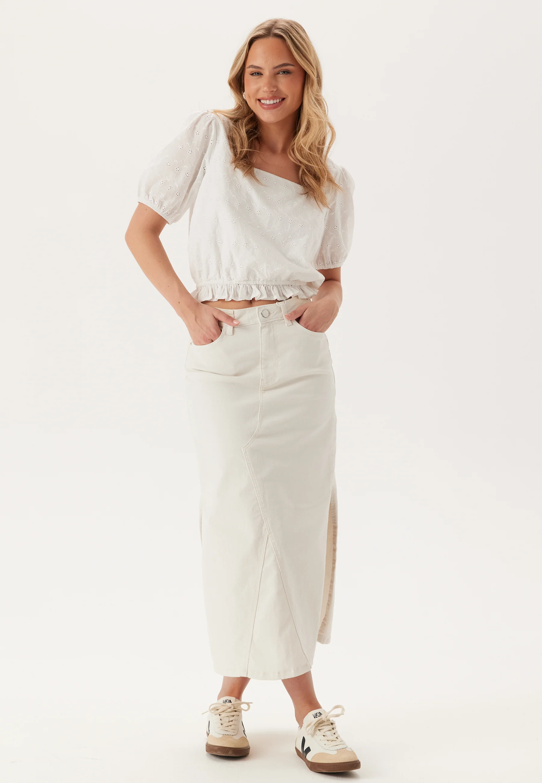 Vinus Hw Midi Denim Skirt - Image 3